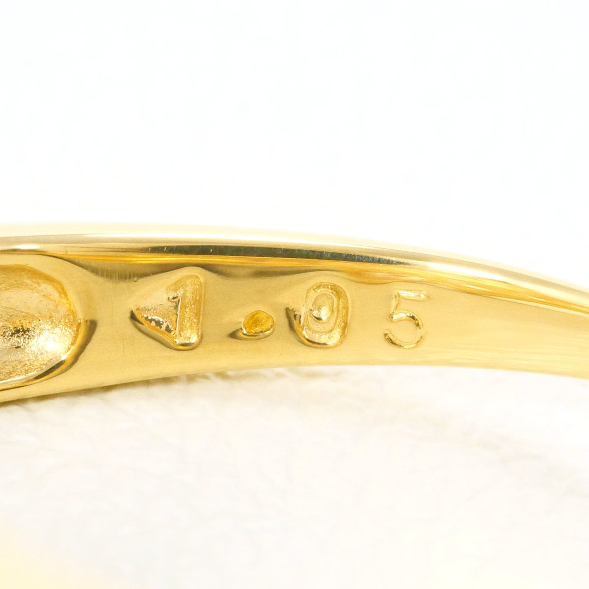 Unbranded Brown Yellow Gold Yellow Gold (18K) Band Ring (Pre-Owned)