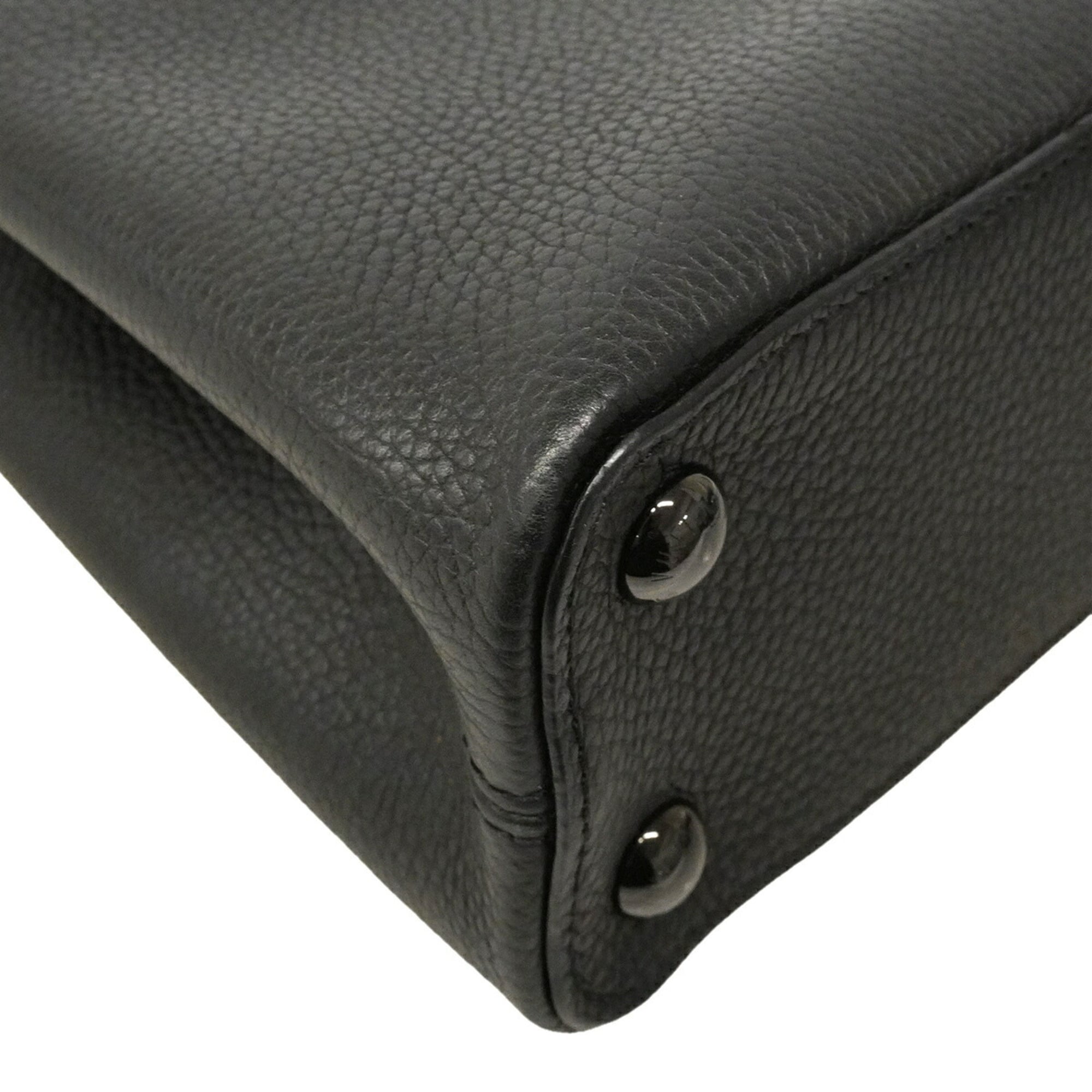 Louis Vuitton Noir Handbag (Pre-Owned)
