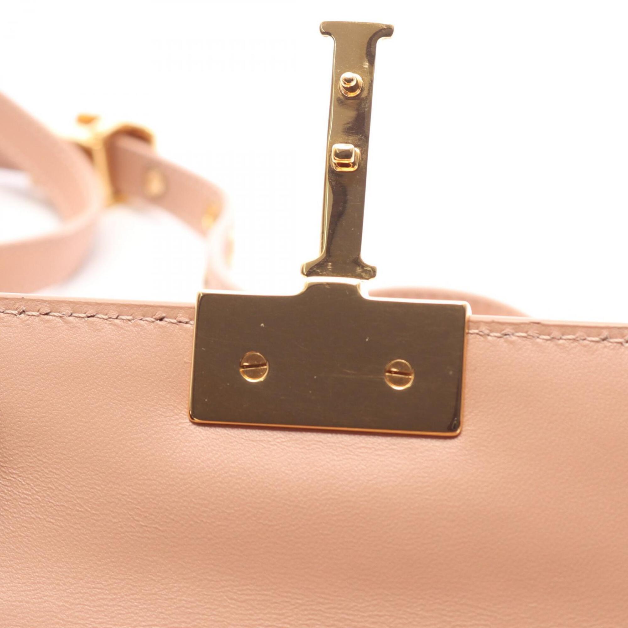 Christian Dior Pink Leather Handbag Shoulder Bag (Pre-Owned)