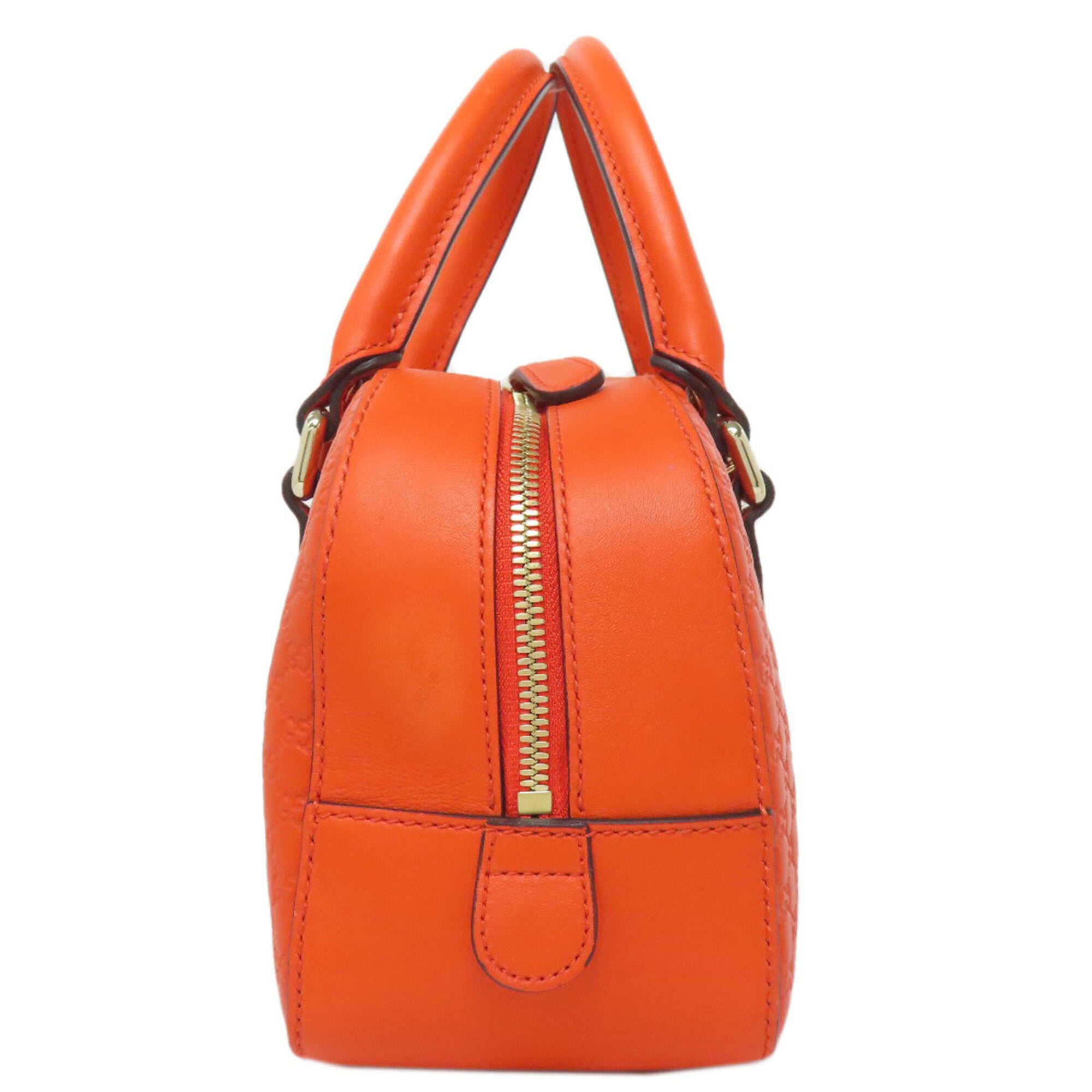 Gucci Orange Leather Handbag (Pre-Owned)