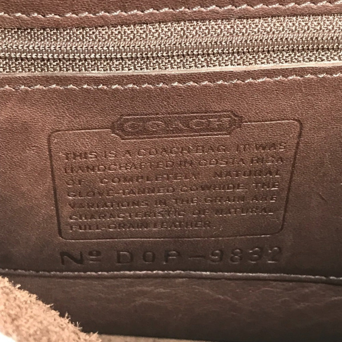 Coach Brown Leather Clutch Bag (Pre-Owned)
