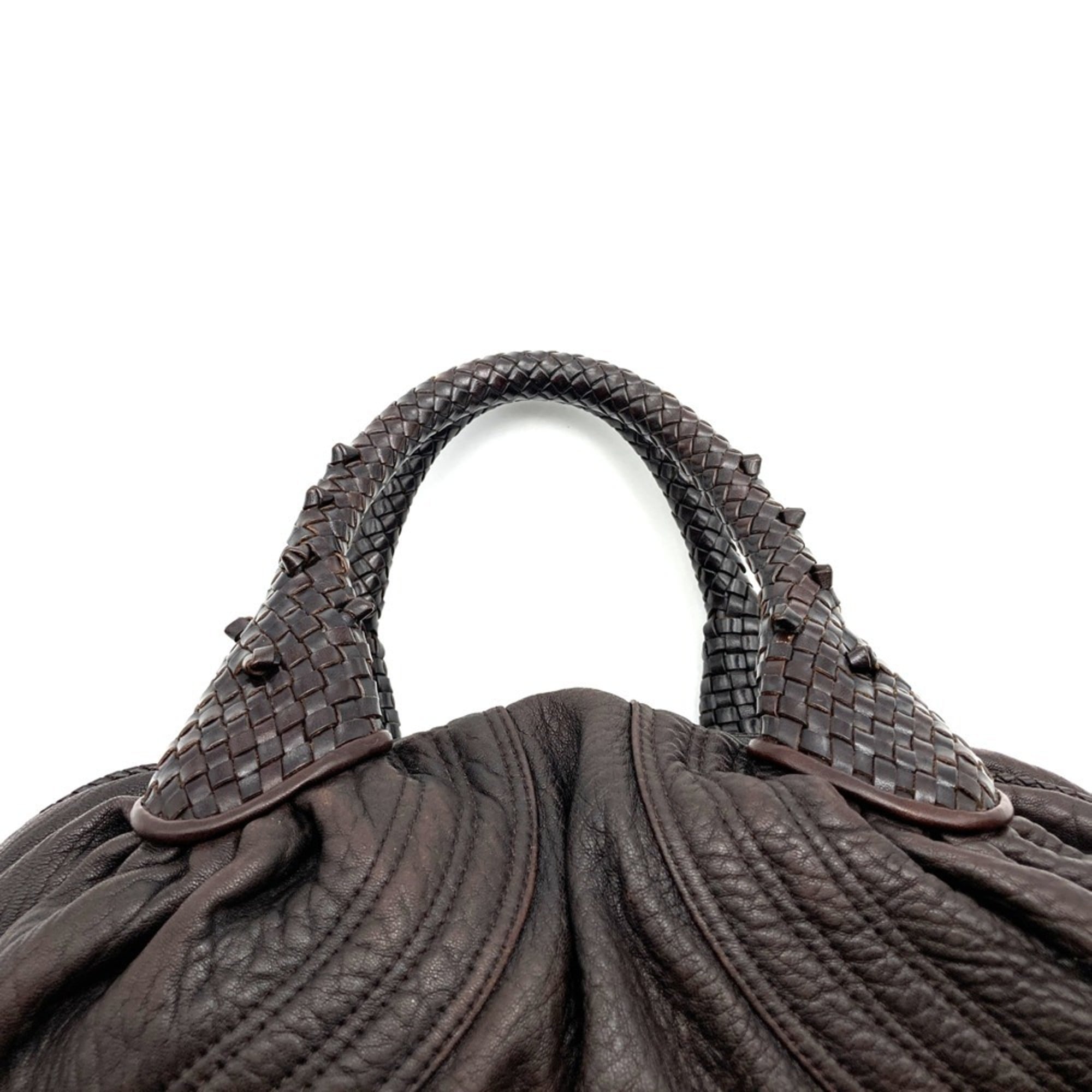 Fendi Spy Brown Leather Handbag (Pre-Owned)