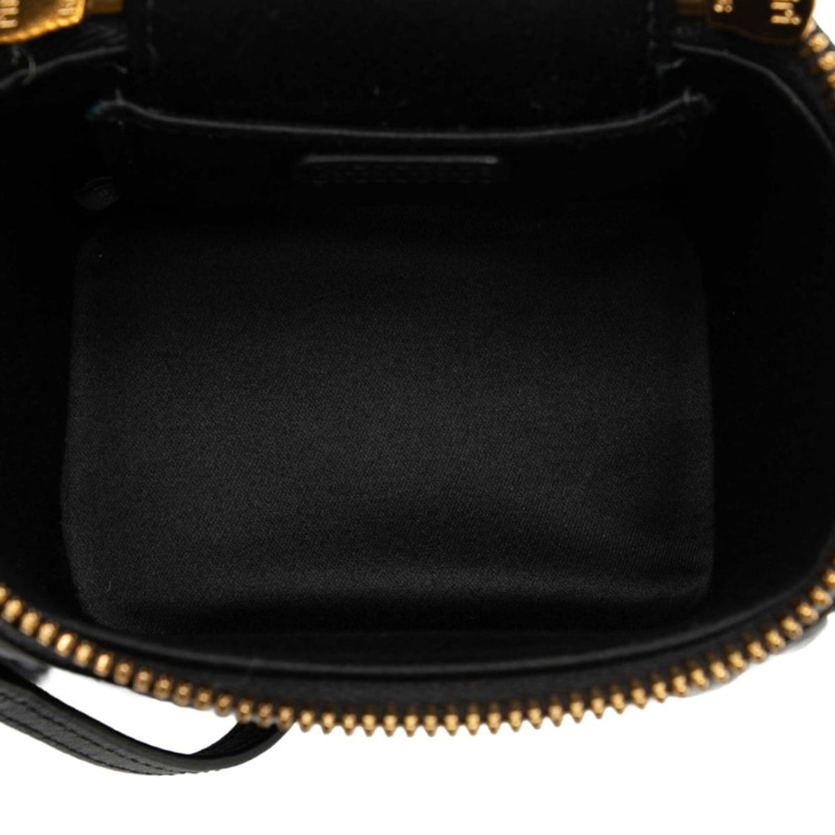 Miu Miu Matelasse Black Leather Shoulder Bag (Pre-Owned)