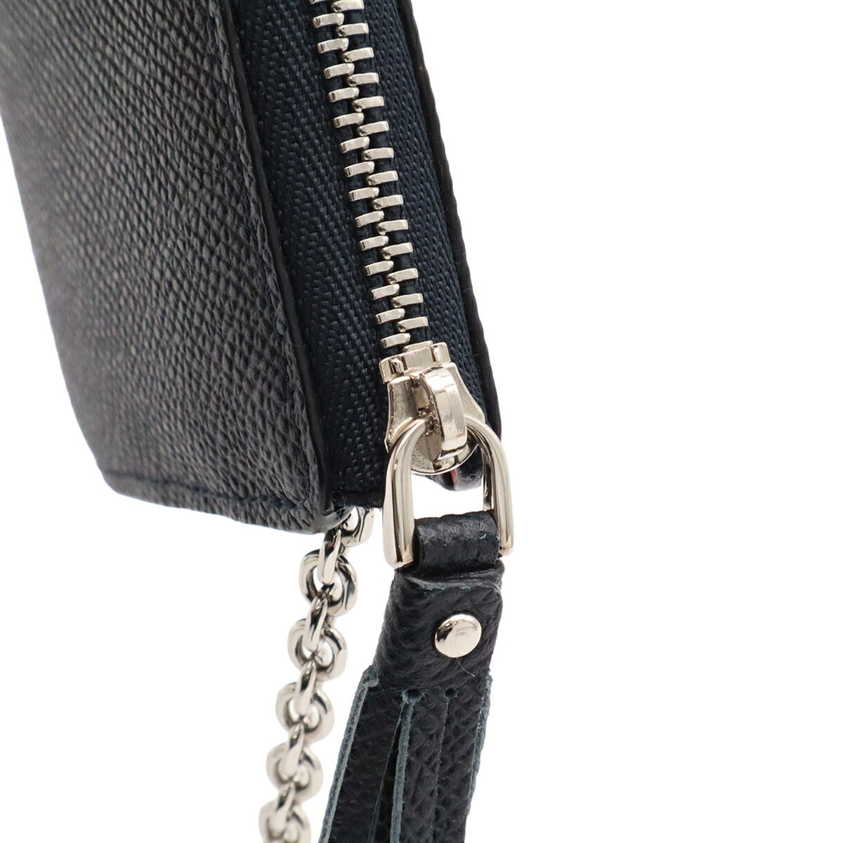 Loewe Navy Leather Coin Purse/Coin Case (Pre-Owned)