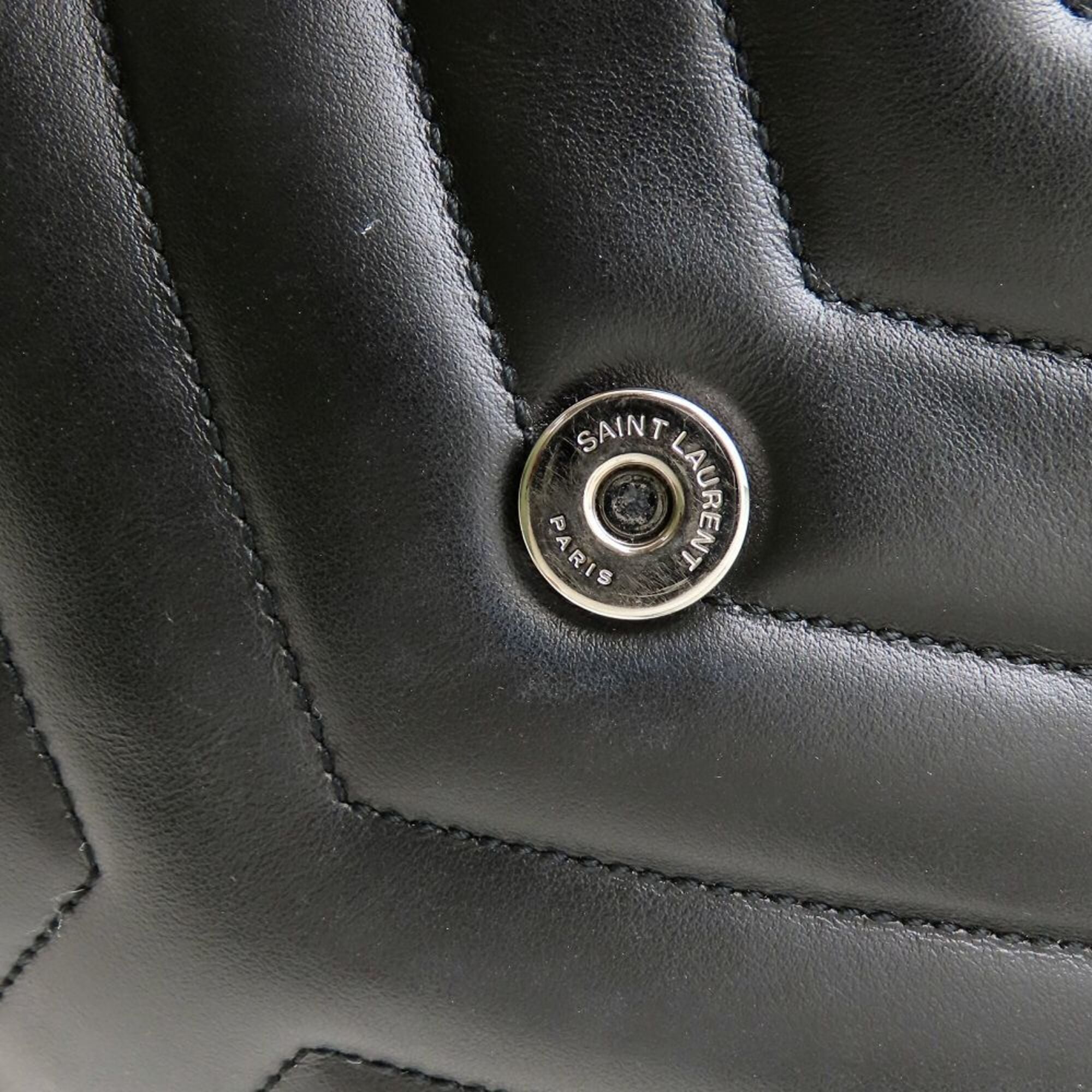 Yves Saint Laurent Black Leather Shoulder Bag (Pre-Owned)