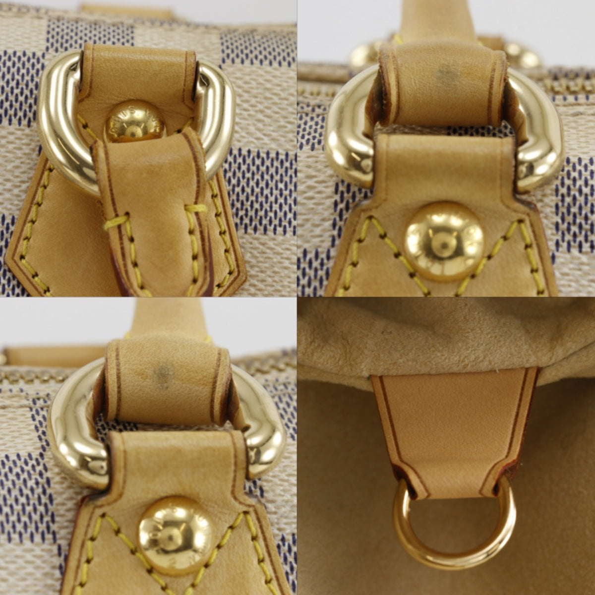 Louis Vuitton White Damier Azur Tote Bag (Pre-Owned)