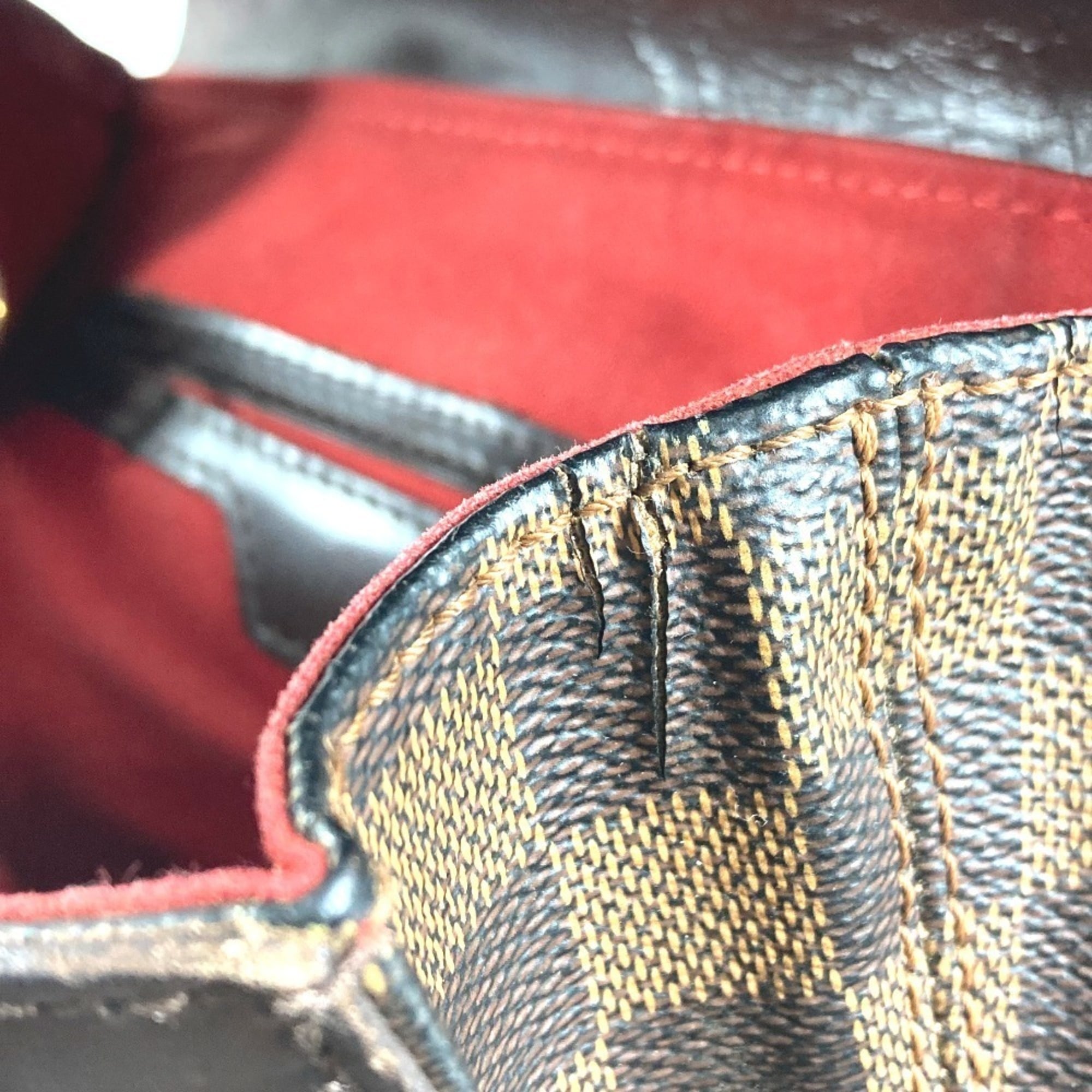 Louis Vuitton Damier Brown Ebene Damier Canvas Backpack (Pre-Owned)