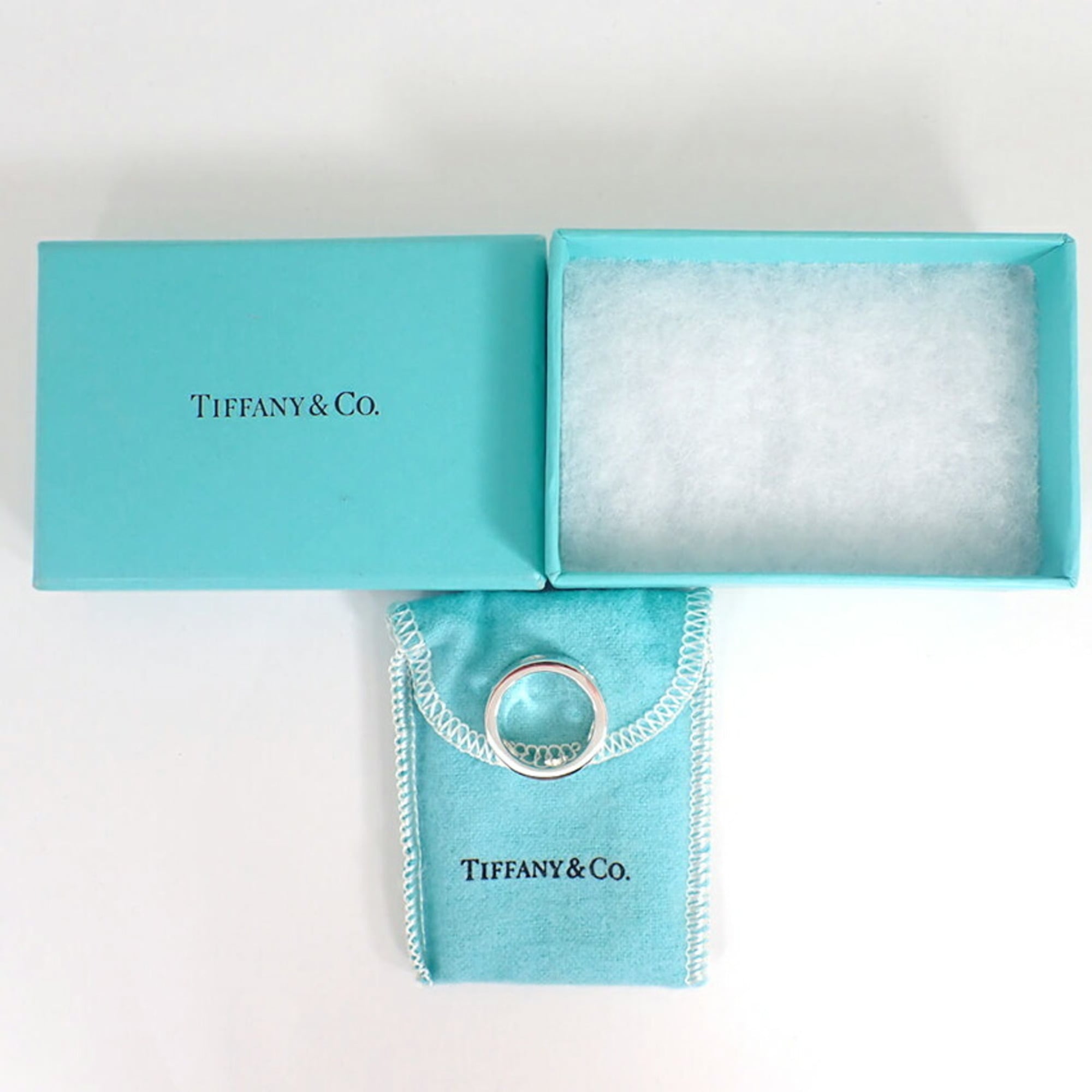 Tiffany Sterling Silver 925 Band Ring (Pre-Owned)