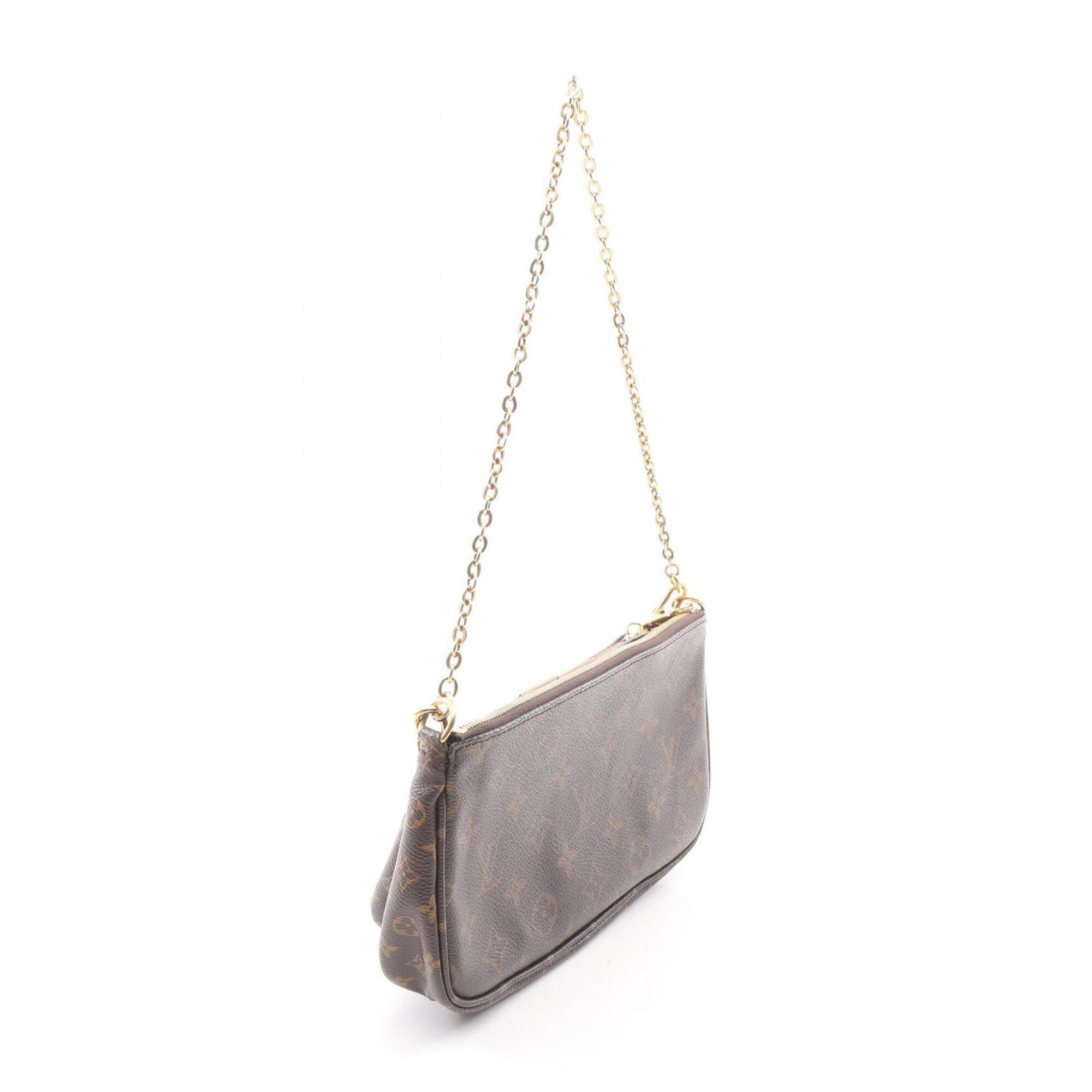 Louis Vuitton Brown Khaki Pvc Leather Handbag Shoulder Bag (Pre-Owned)