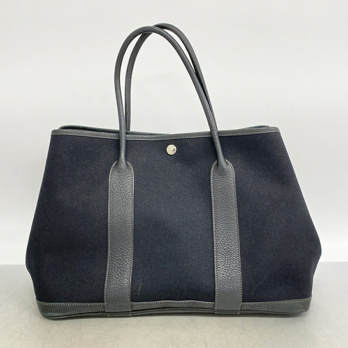 Hermes Black Toile Officier Tote Bag (Pre-Owned)