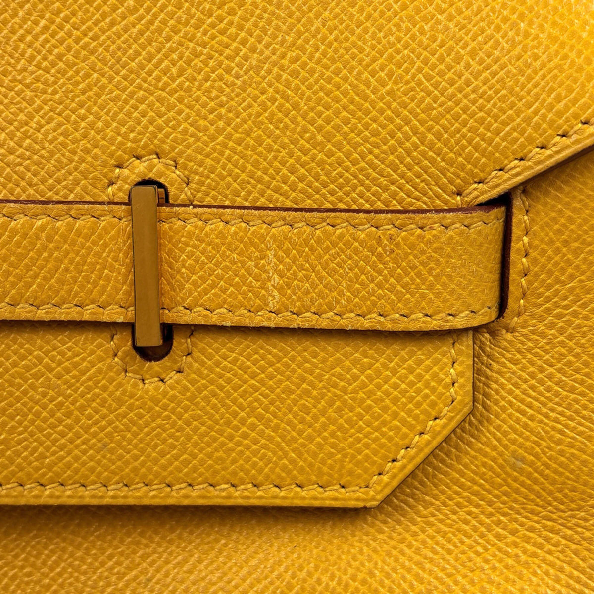 Hermes Birkin Yellow Courchevel Leather Handbag (Pre-Owned)
