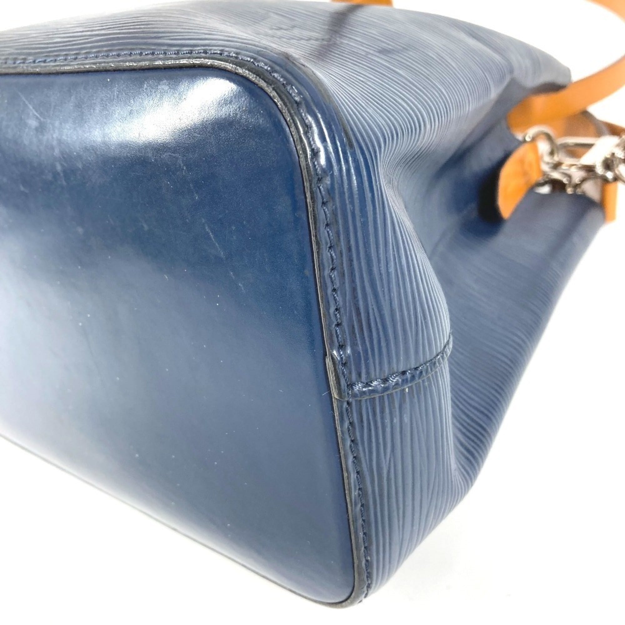 Louis Vuitton Bicolor Galle Indigo Navy Saffron Yellow Epi Leather Handbag Shoulder Bag (Pre-Owned)