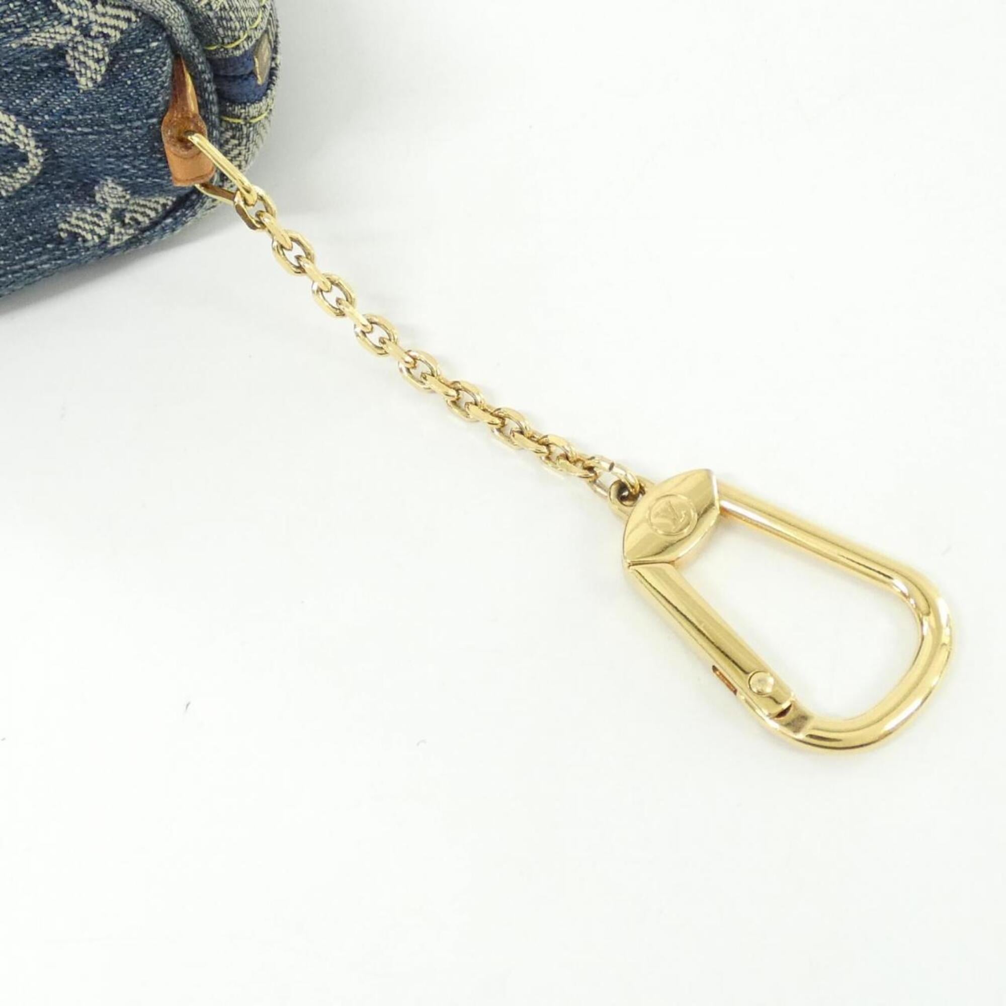 Louis Vuitton Blue Denim Handbag Pochette Pouch (Pre-Owned)