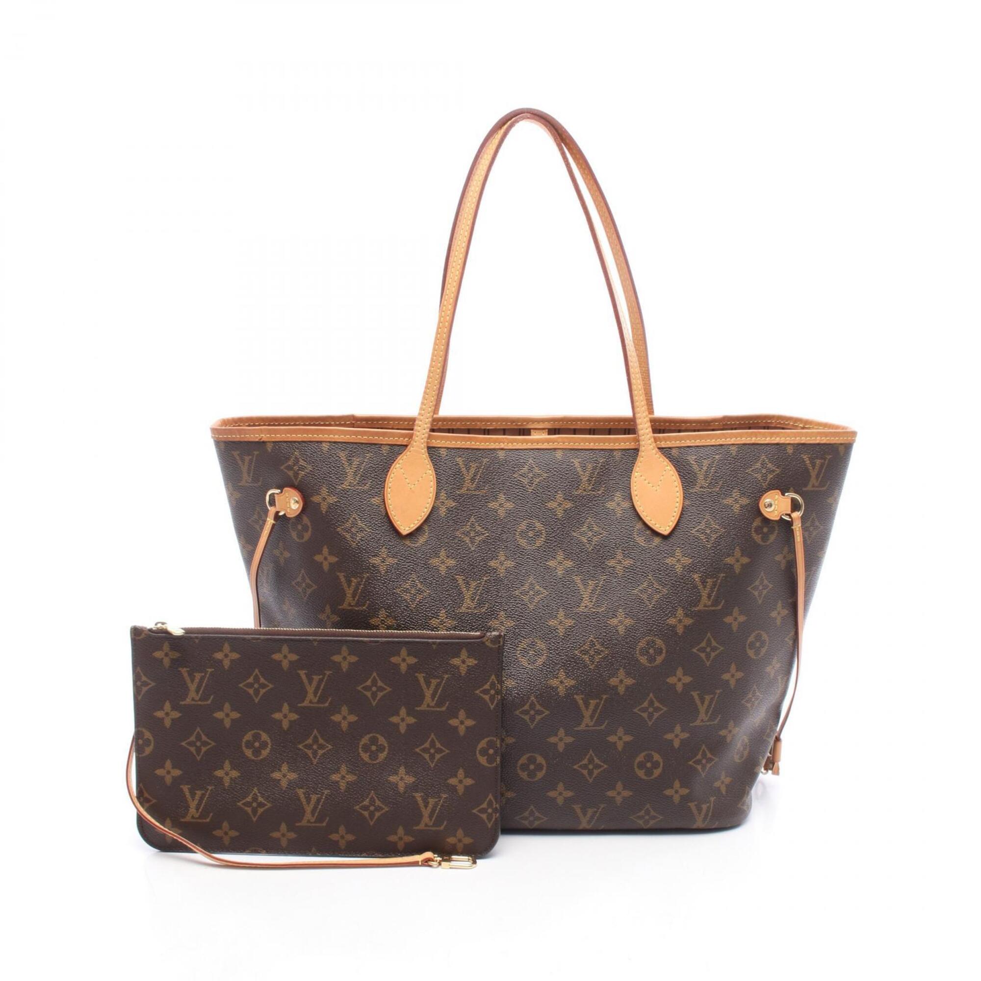 Louis Vuitton Brown Coated Canvas Pvc Monogram Leather Handbag Tote Bag (Pre-Owned)