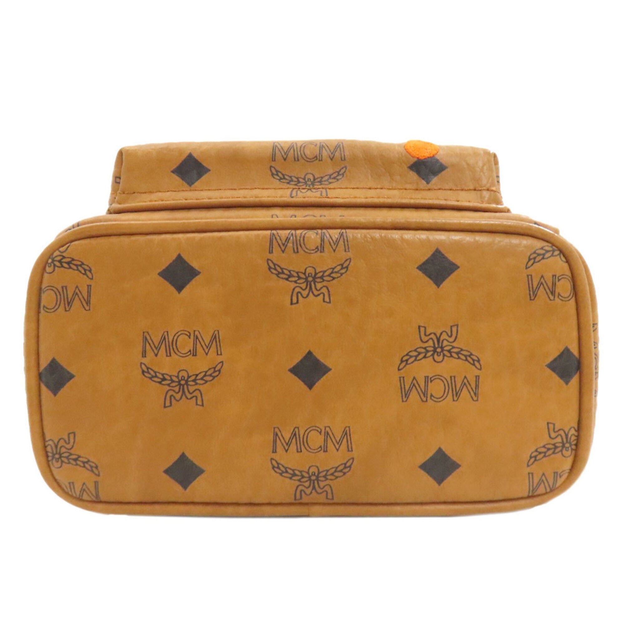 Mcm Brown Pvc Backpack (Pre-Owned)
