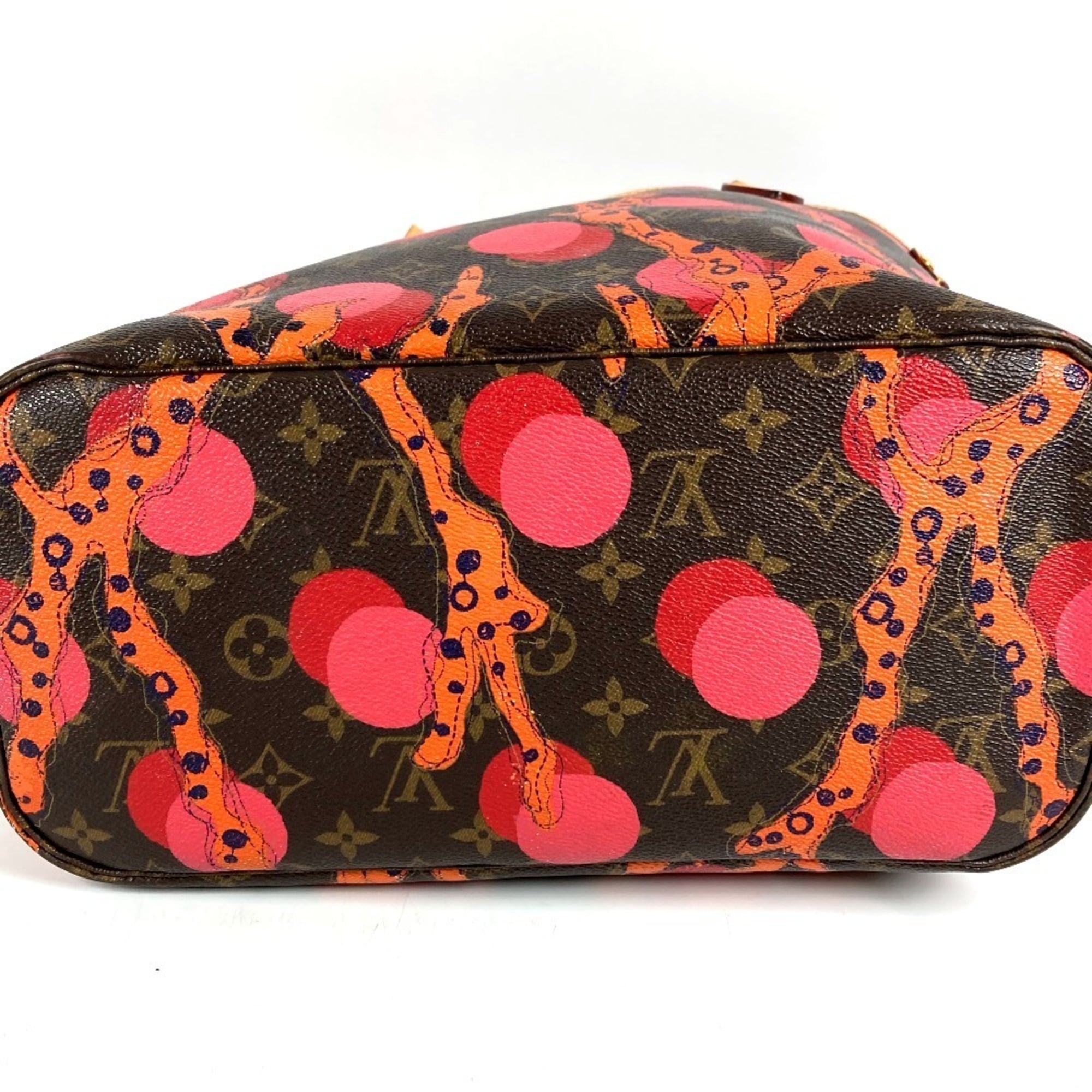 Louis Vuitton Monogram Ramages Brown Pink Monogram Shoulder Bag Tote Bag (Pre-Owned)