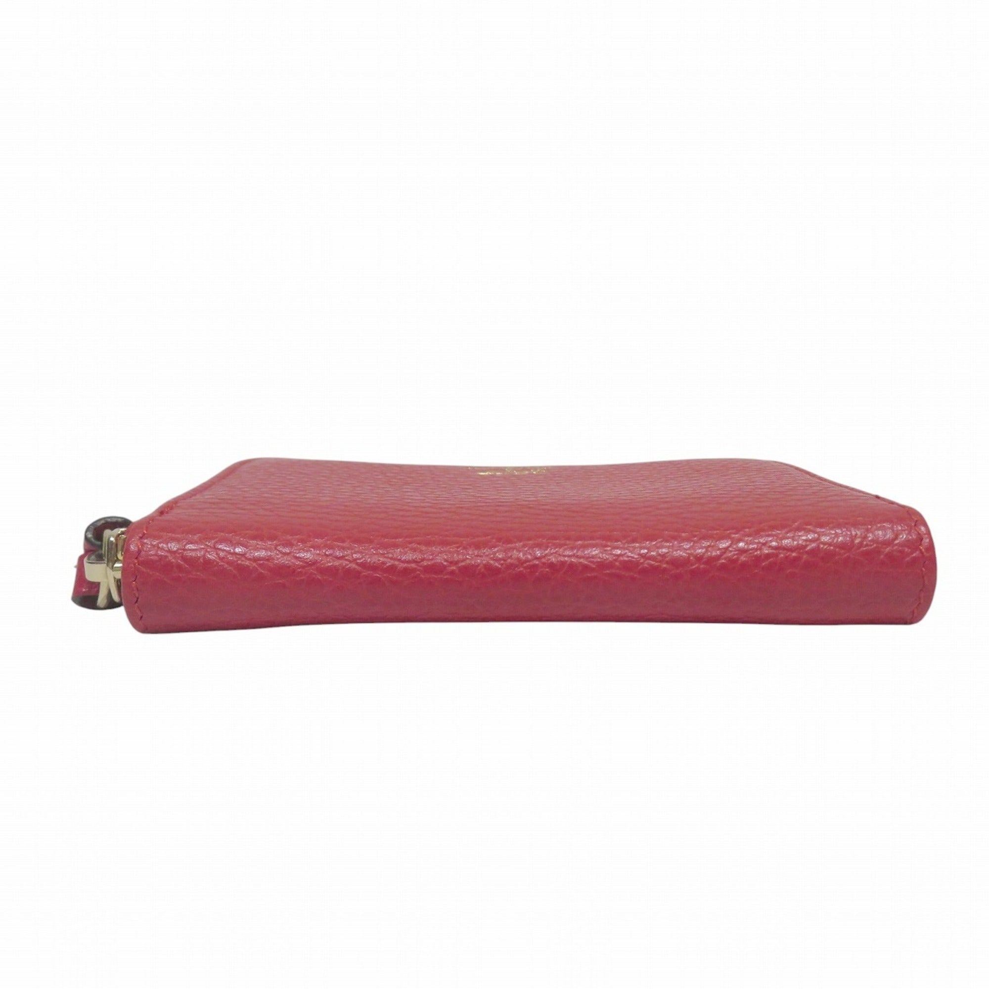 Gucci Red Color Leather Coin Purse/Coin Case (Pre-Owned)