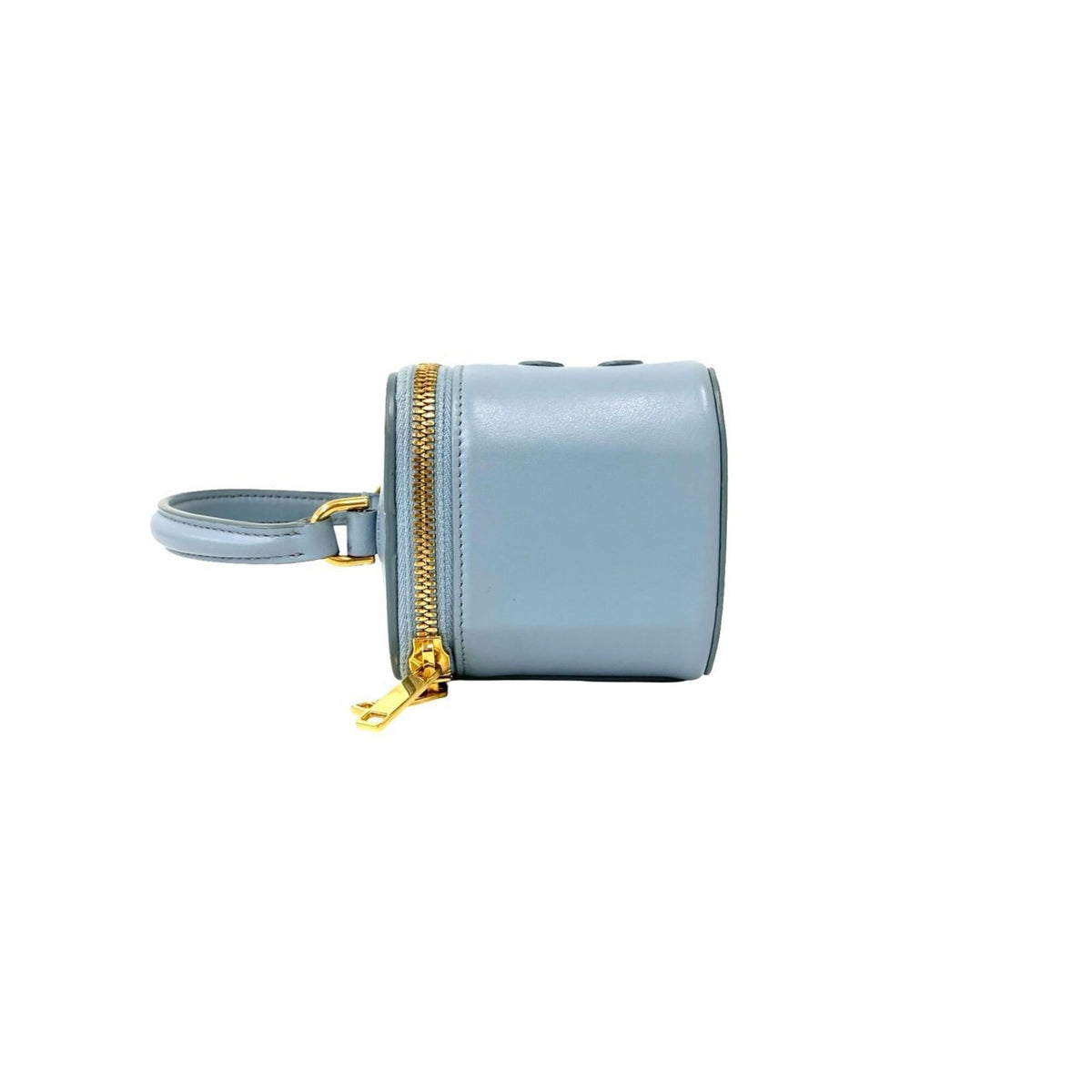 Celine Blue Leather Shoulder Bag Vanity Bag (Pre-Owned)