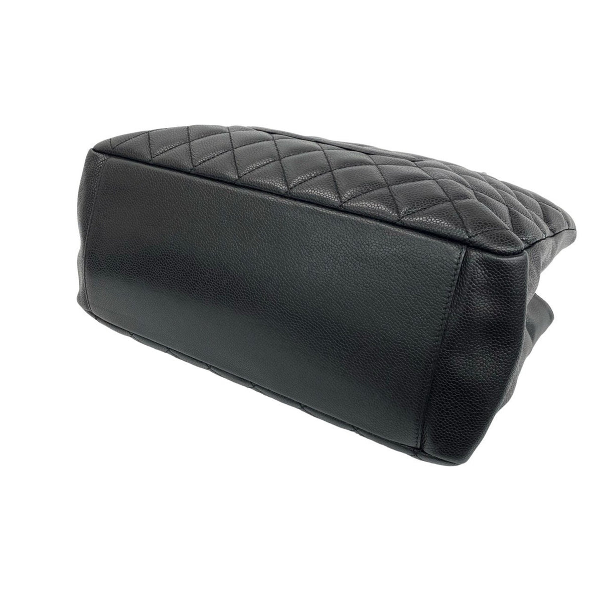 Chanel Black Grained Calfskin Tote Bag (Pre-Owned)