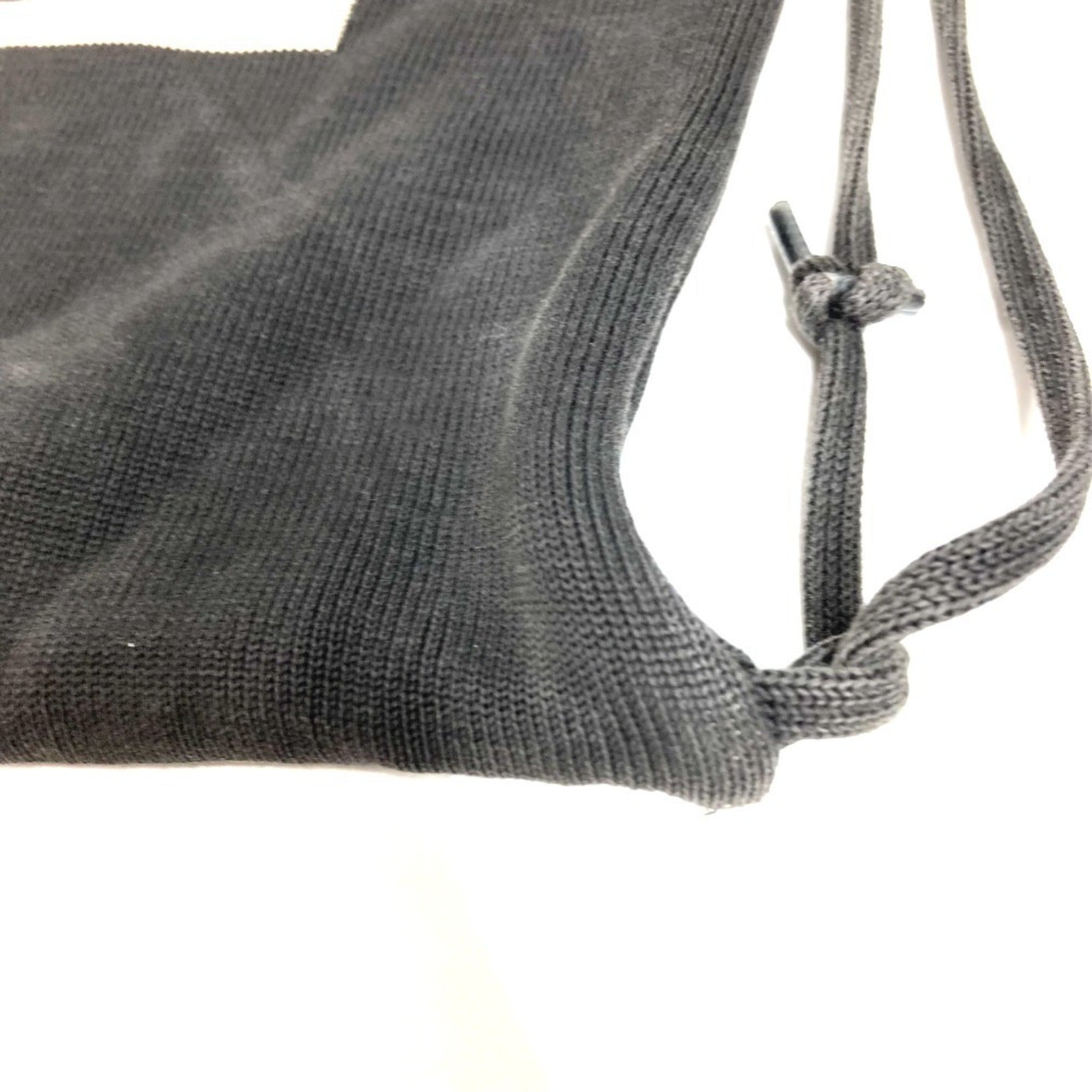 Chanel Beige Black Cotton Backpack (Pre-Owned)