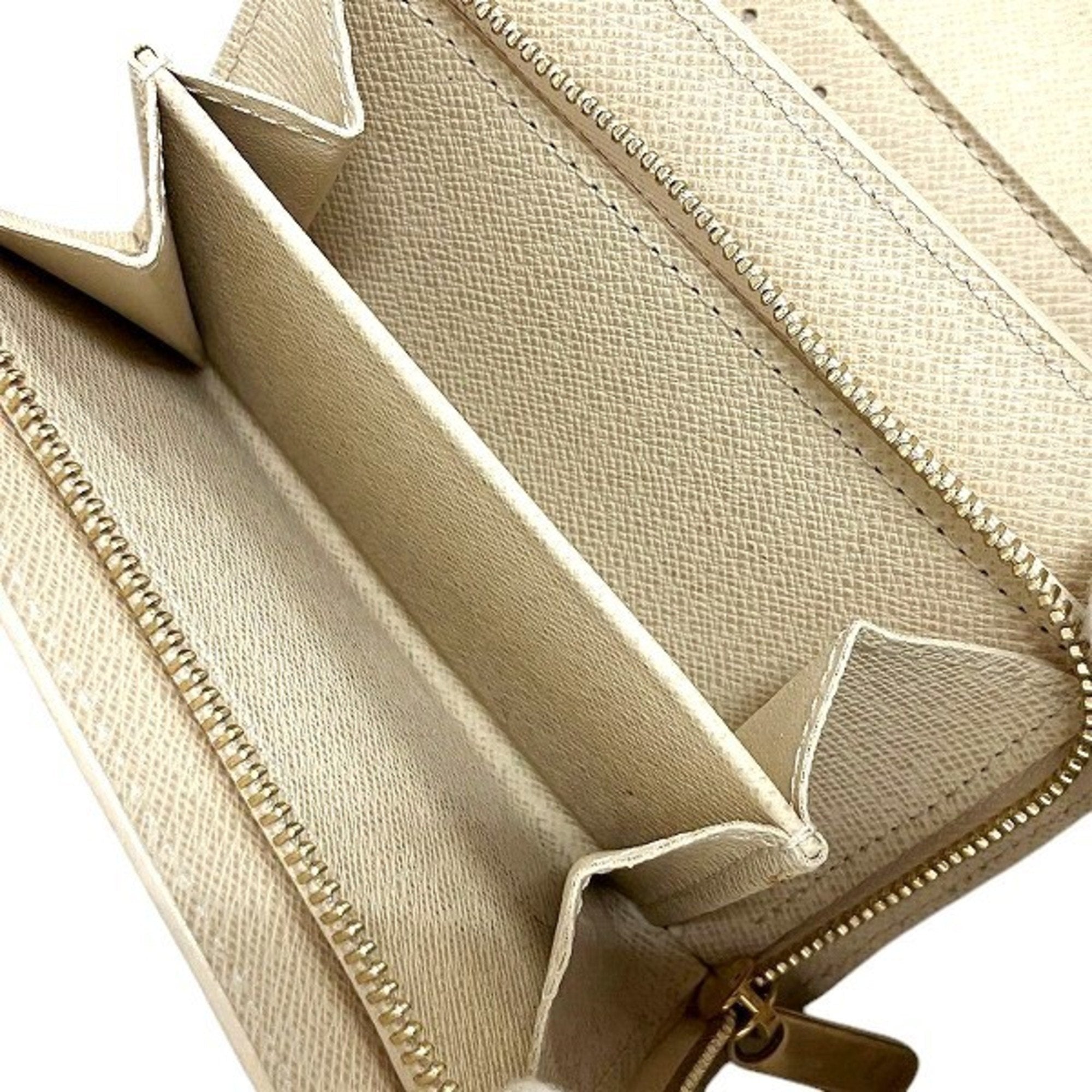 Louis Vuitton White Damier Azur Coin Purse/Coin Case (Pre-Owned)