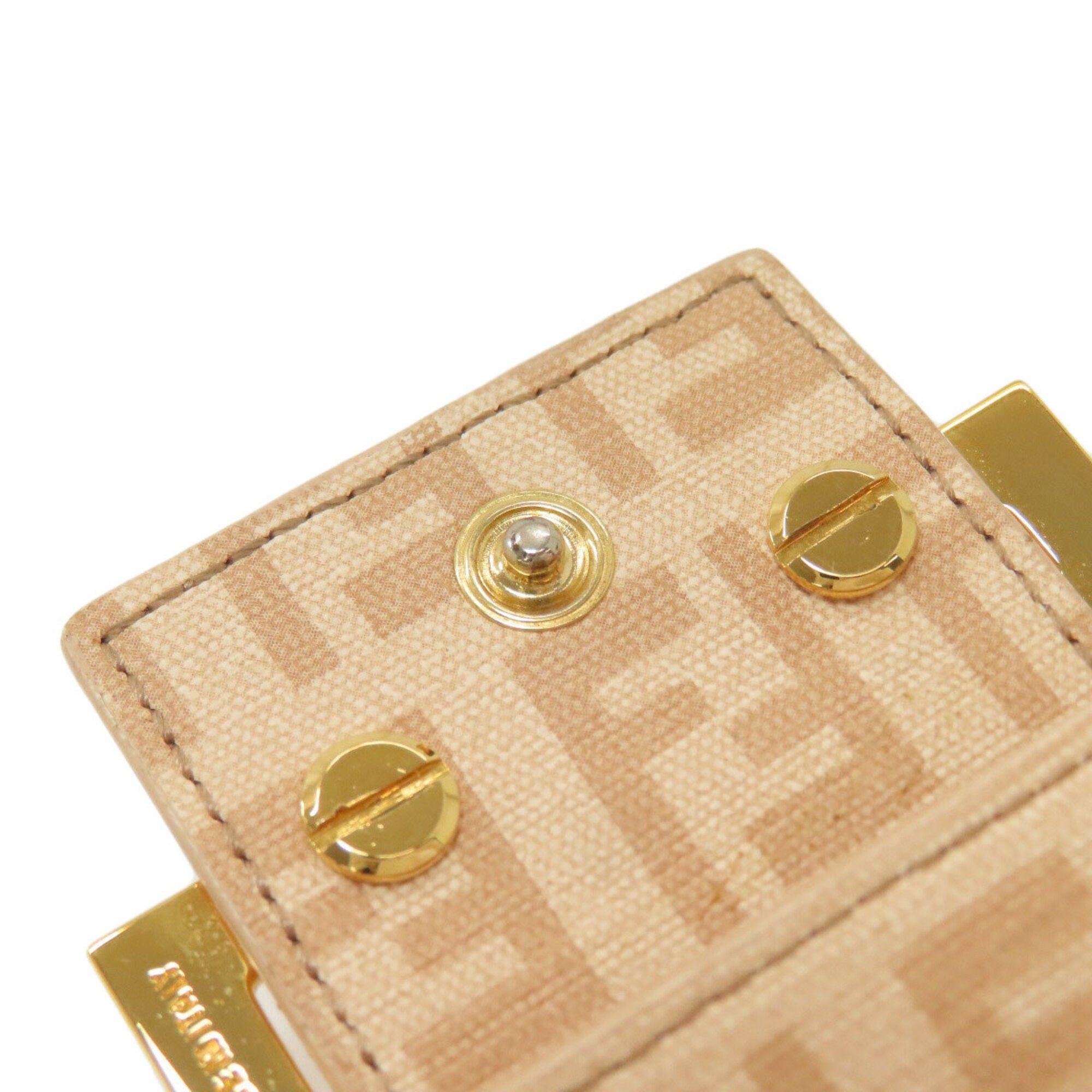 Fendi Zucchino Beige Zucchino Long Wallet (Bi-Fold) (Pre-Owned)
