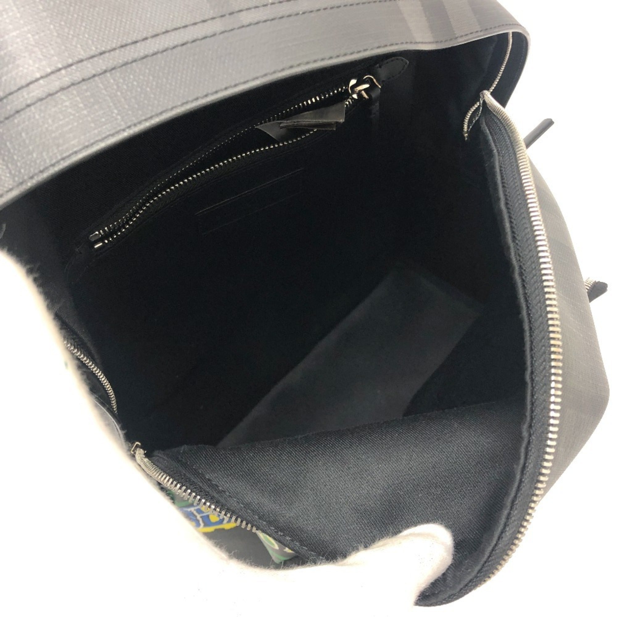 Burberry Gray Multi-Color Pvc Backpack (Pre-Owned)