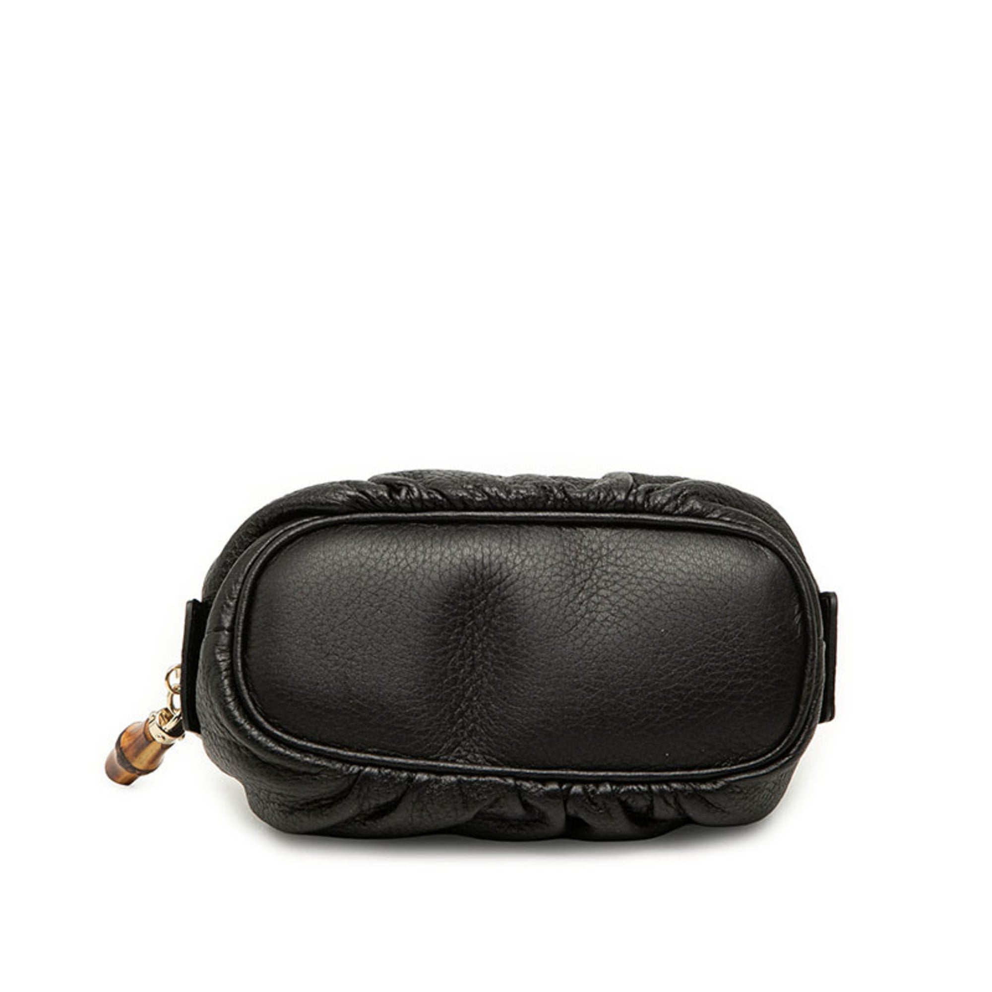 Gucci Black Leather Pouch Wash Bag (Pre-Owned)