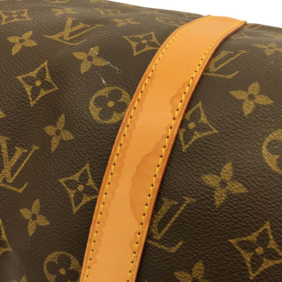 Louis Vuitton Monogram Marron Coated Canvas Boston Bag (Pre-Owned)