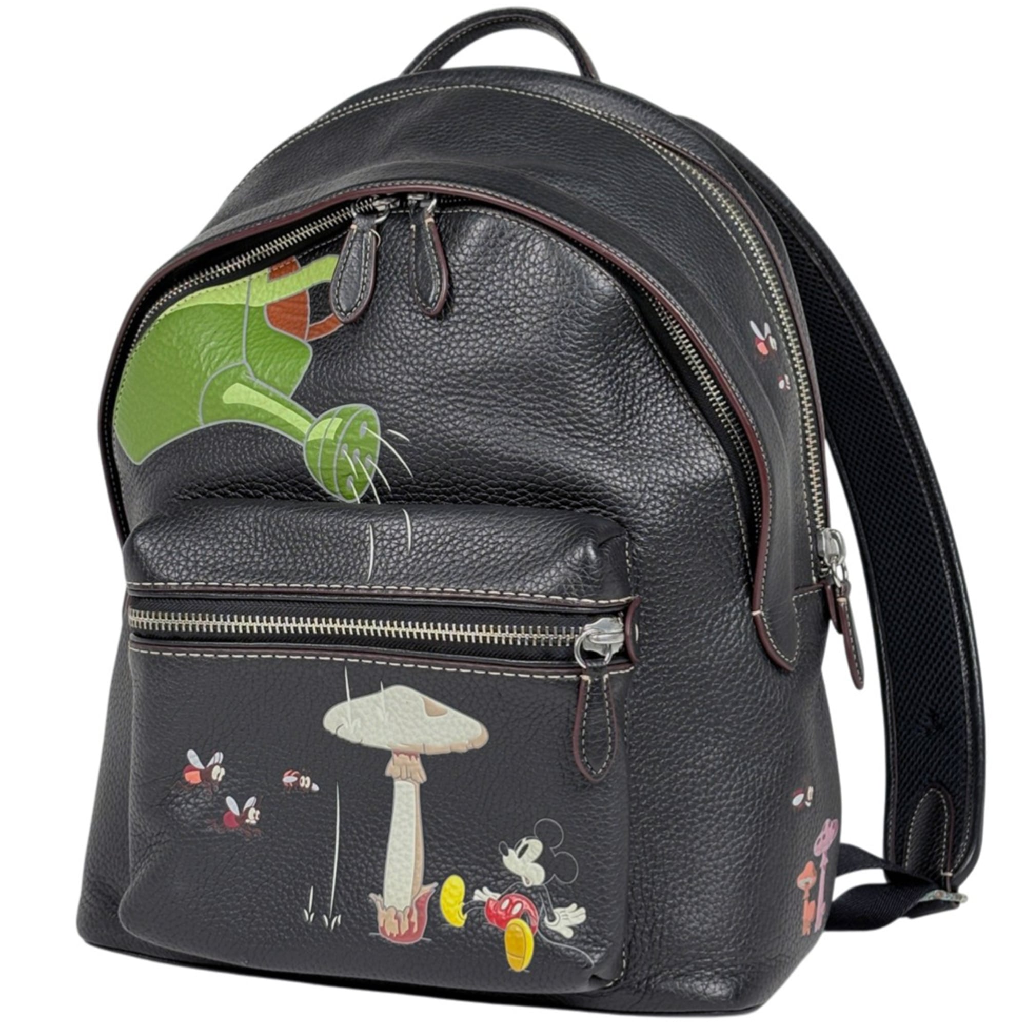 Coach Black Leather Backpack (Pre-Owned)