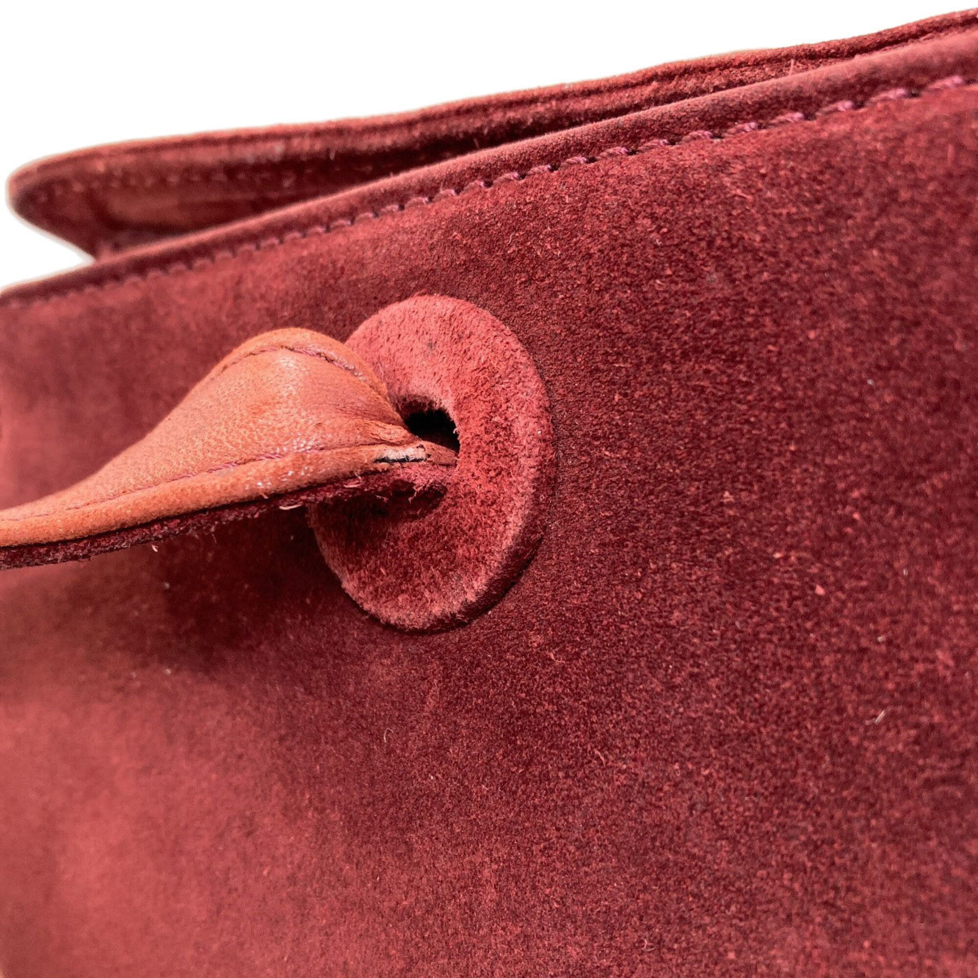 Chanel Bordeaux Leather Tote Bag (Pre-Owned)