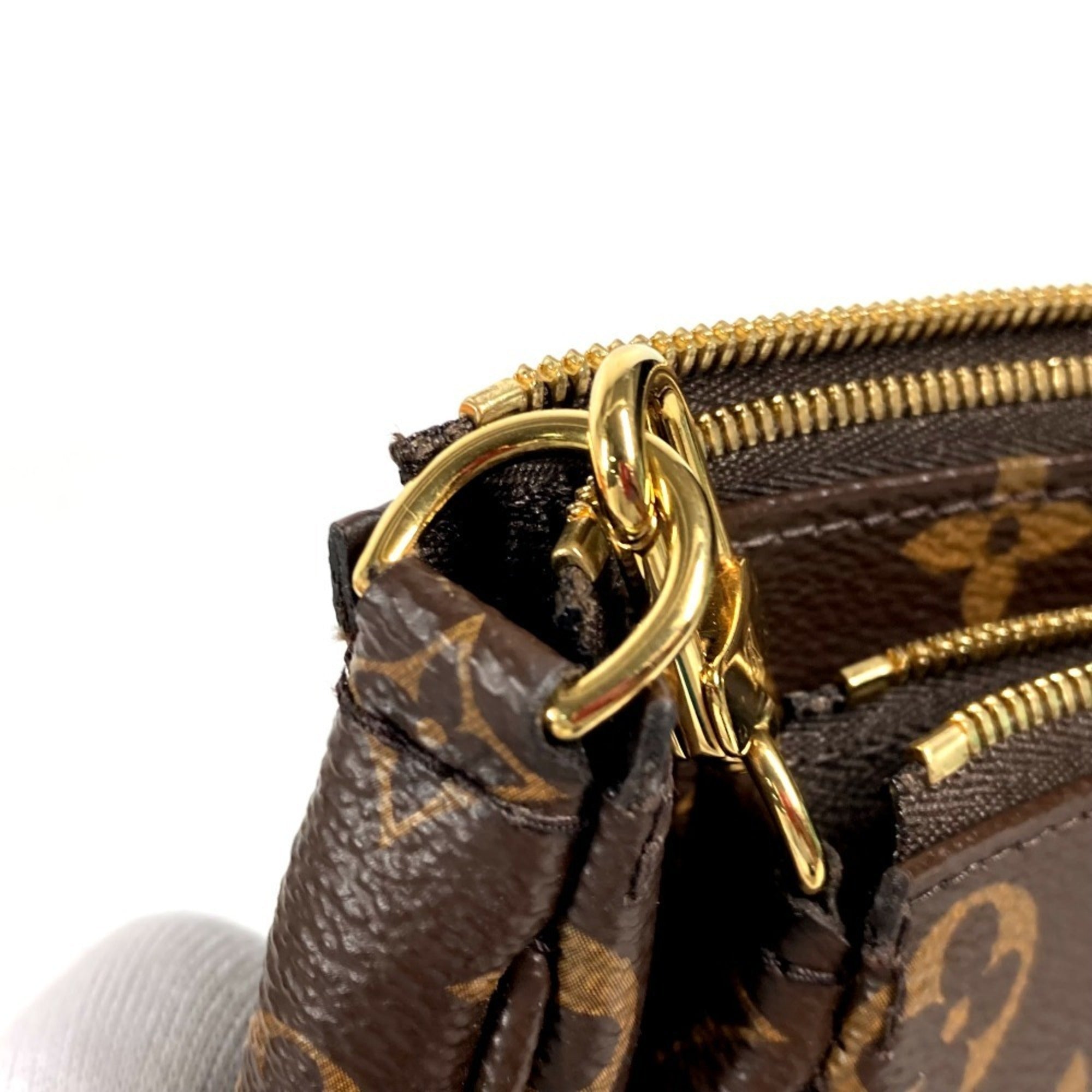 Louis Vuitton Brown Khaki Monogram Pochette Shoulder Bag (Pre-Owned)