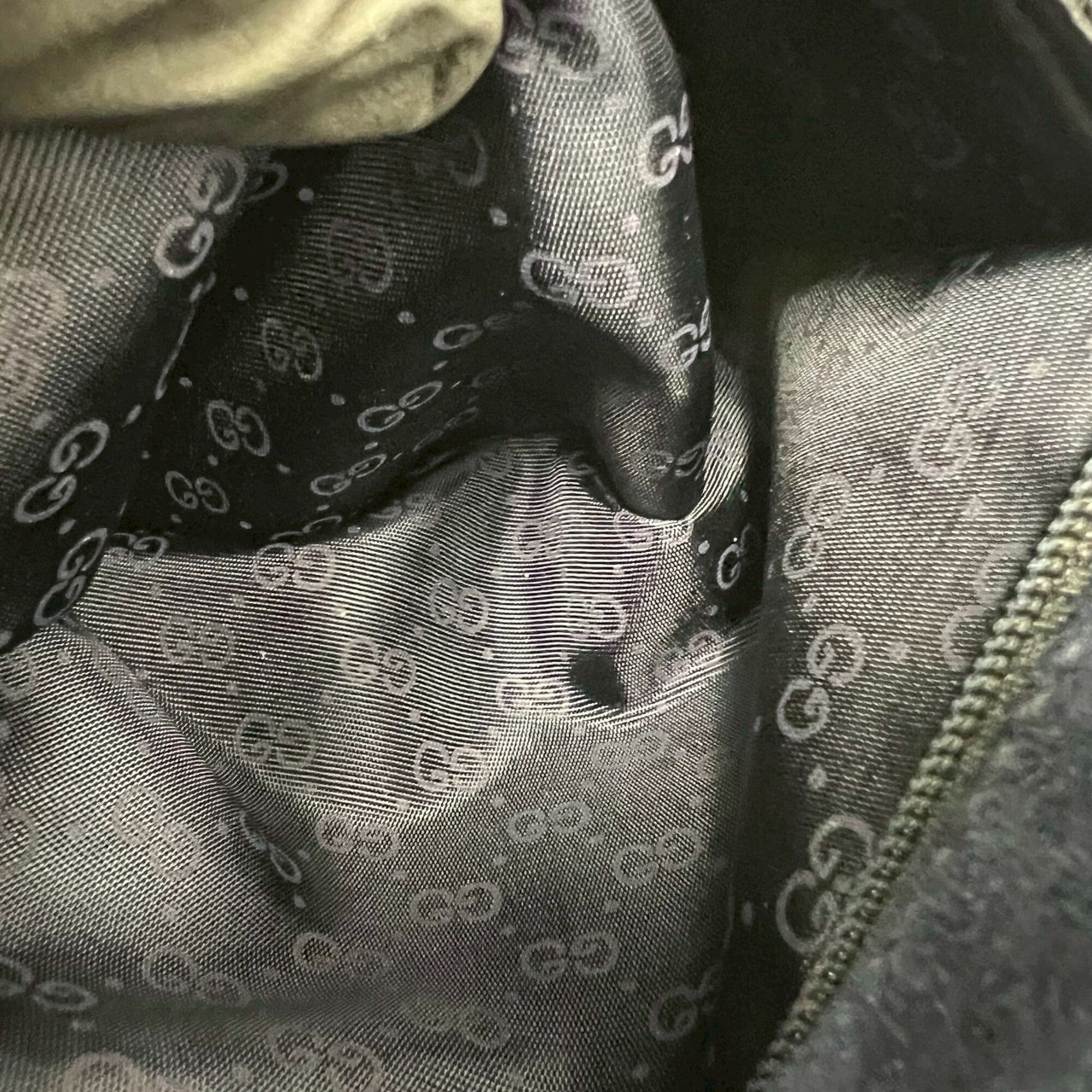 Gucci Navy Leather Pochette Shoulder Bag (Pre-Owned)