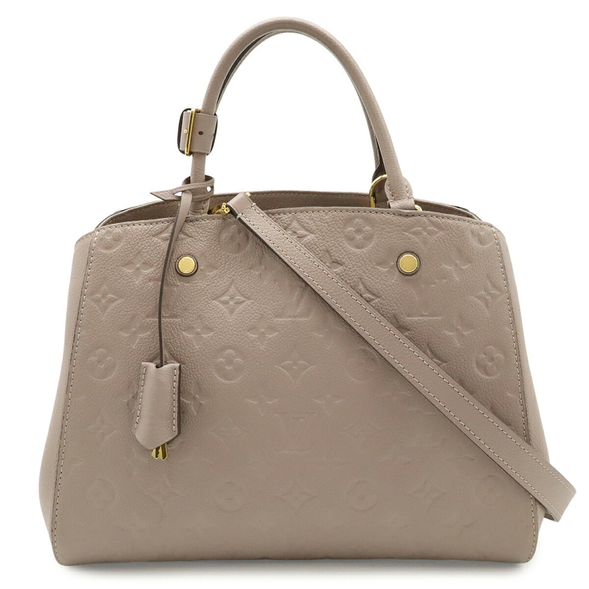 Louis Vuitton Brown Leather Handbag Shoulder Bag (Pre-Owned)