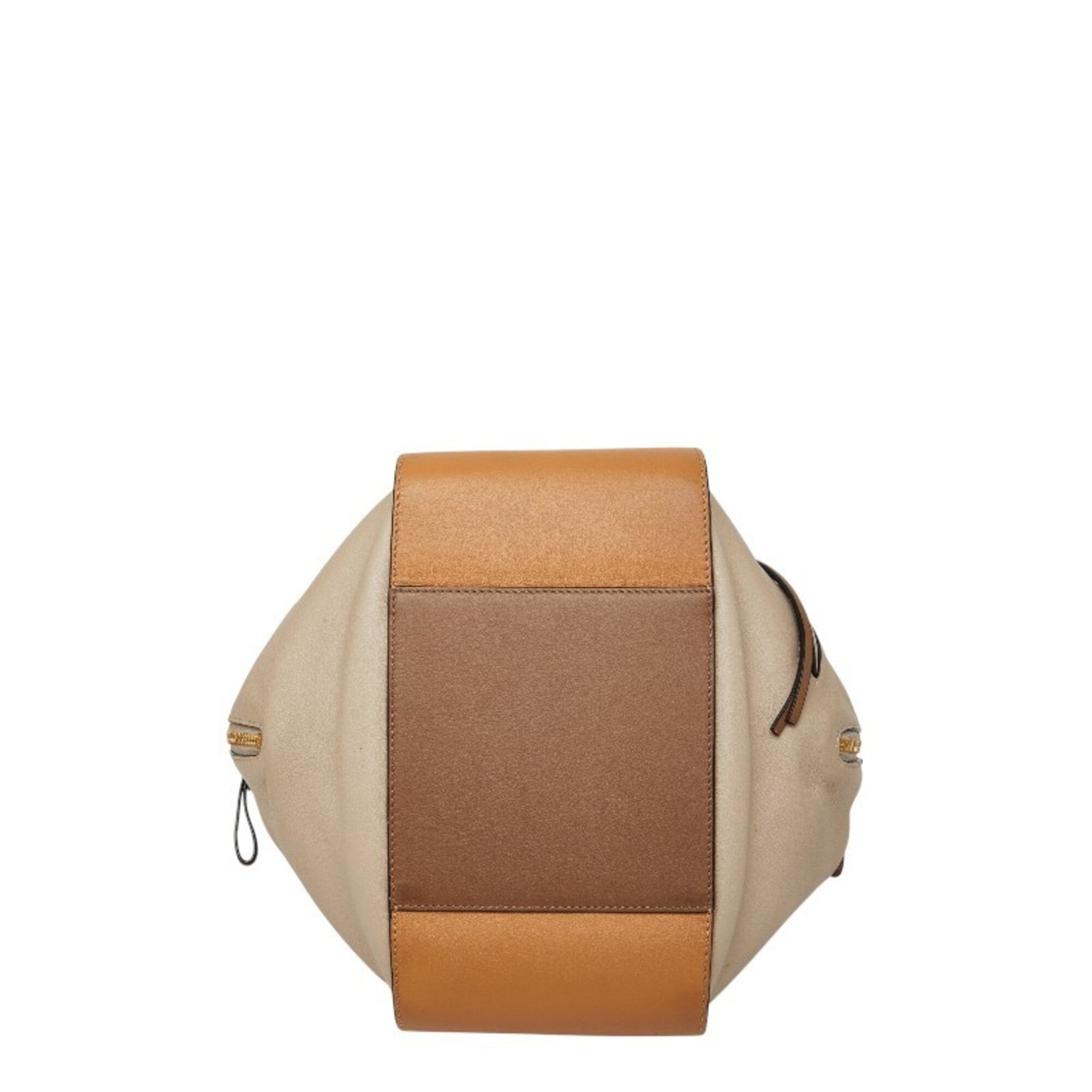 Loewe Beige Brown Leather Handbag Shoulder Bag (Pre-Owned)