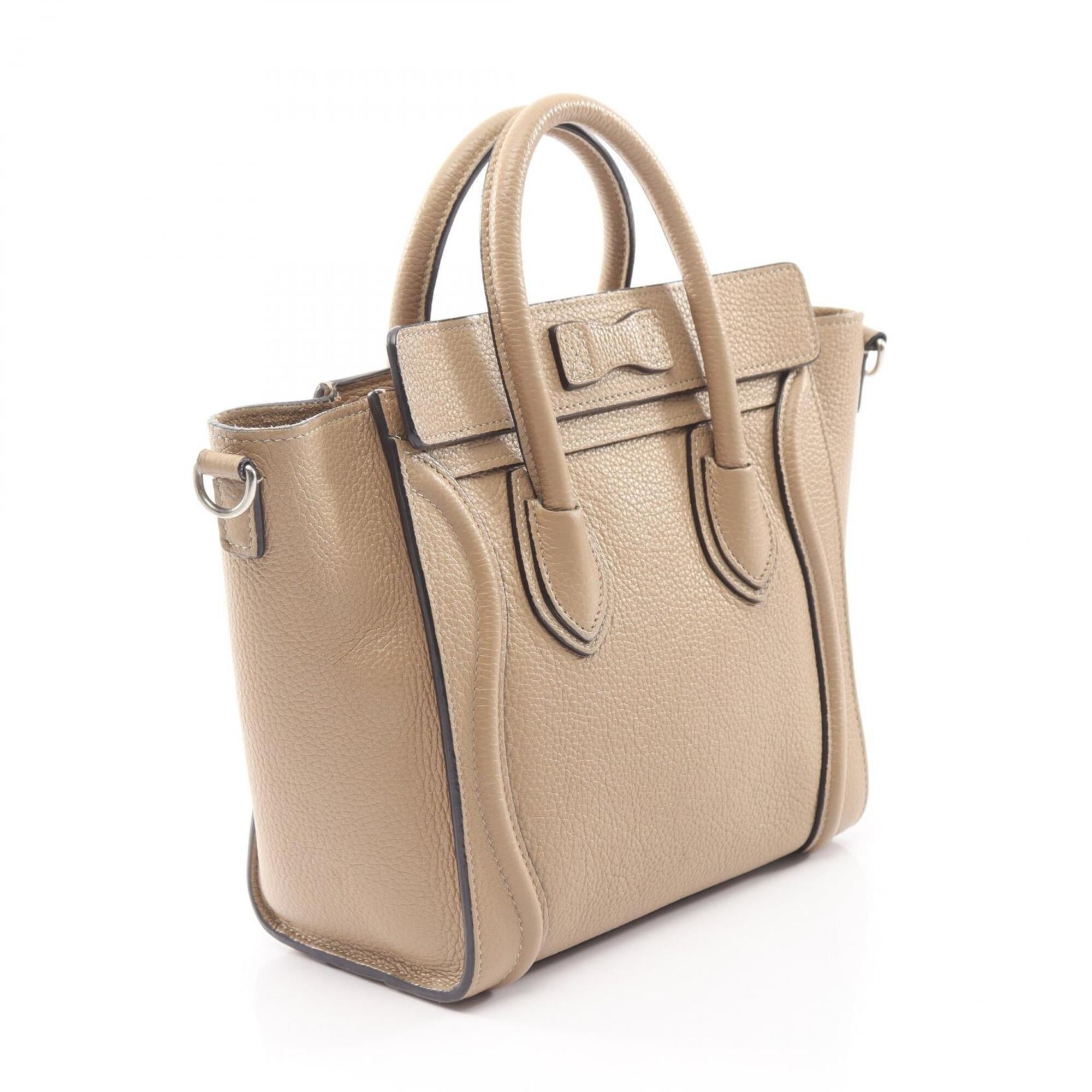Celine Beige Leather Handbag (Pre-Owned)