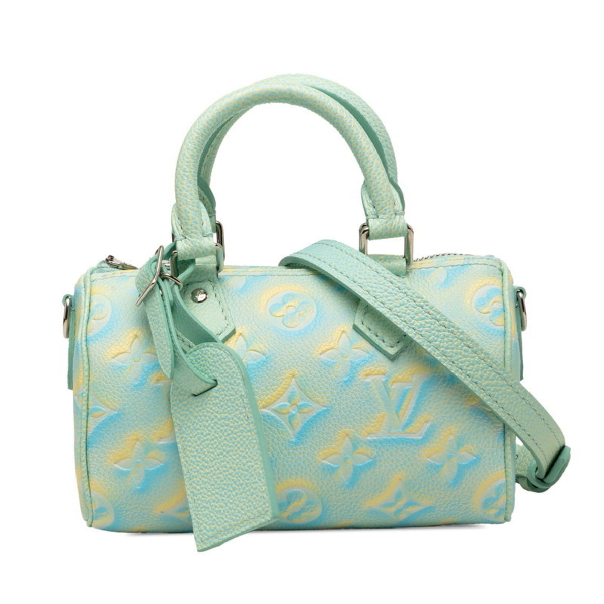 Louis Vuitton Green Leather Handbag Shoulder Bag (Pre-Owned)