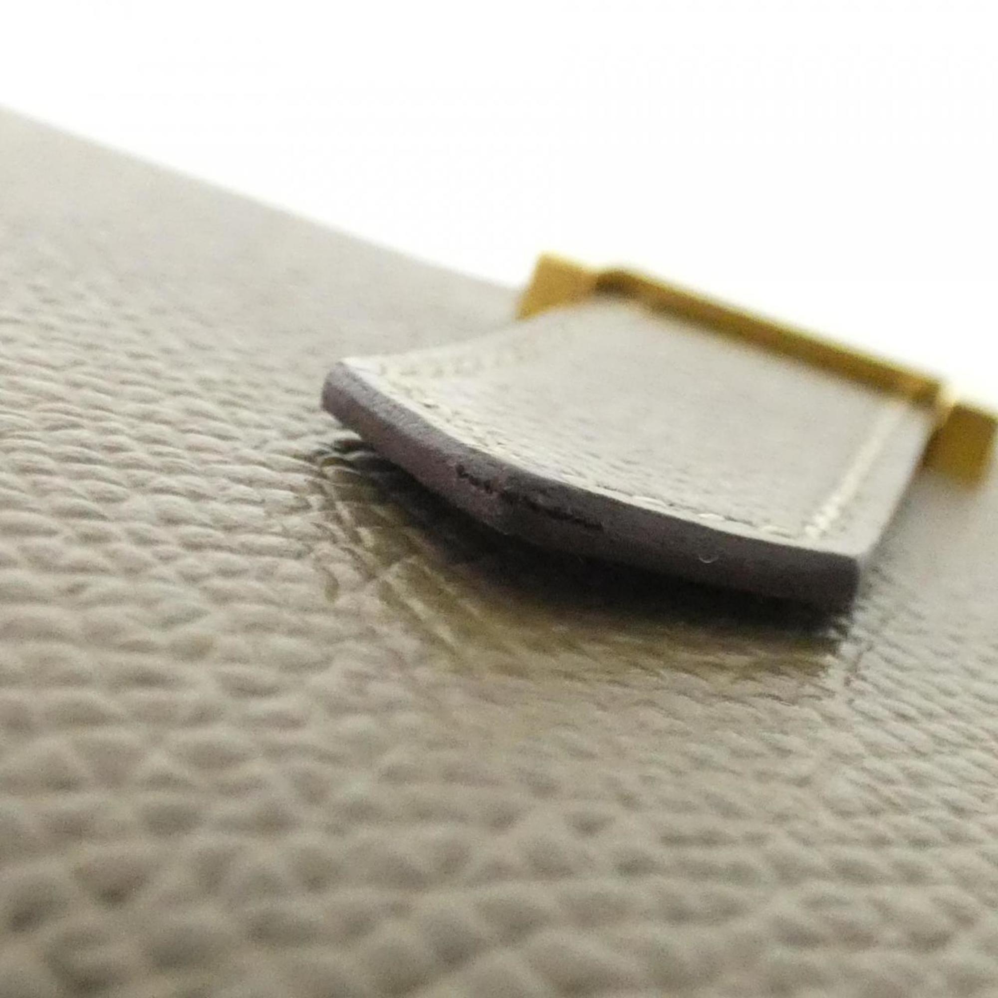 Hermes Etoupe Gray Epsom Leather Middle Wallet (Bi-Fold) (Pre-Owned)