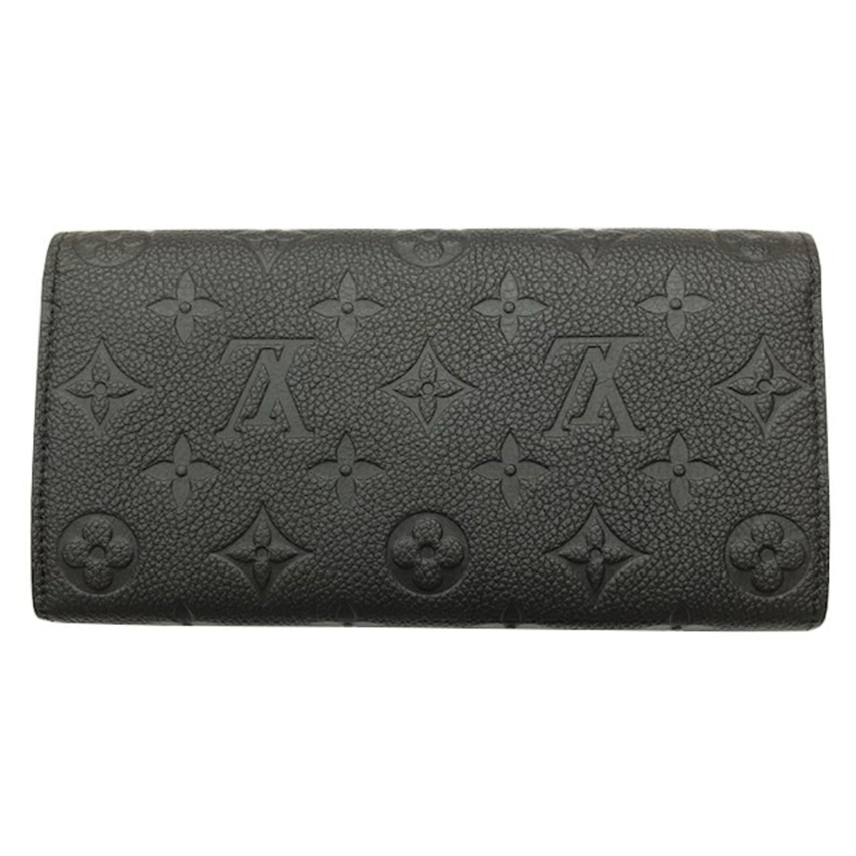 Louis Vuitton Beige Noir Monogram Empreinte Long Wallet (Bi-Fold) (Pre-Owned)