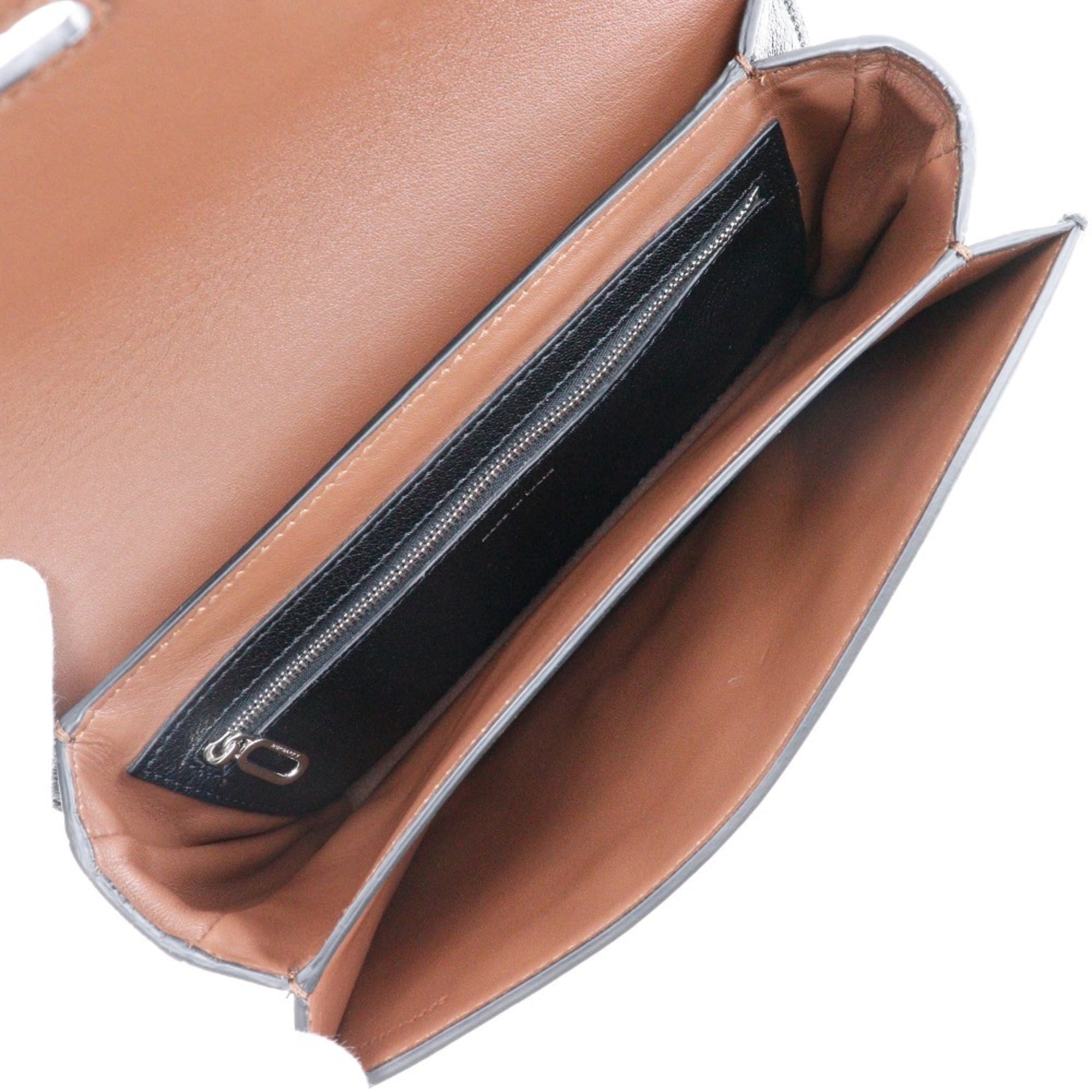 Burberry Black Brown Leather Shoulder Bag (Pre-Owned)