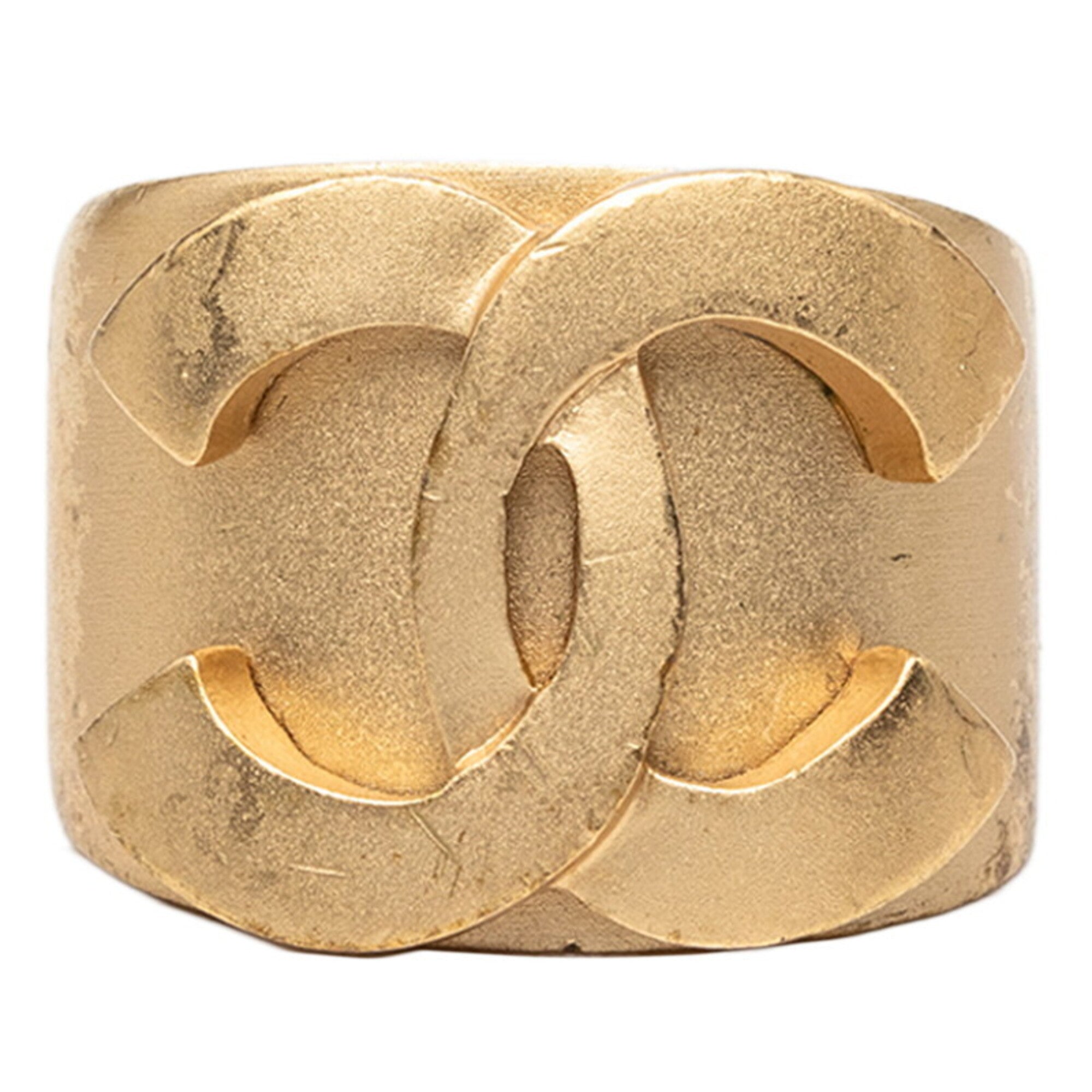 Chanel Gold Band Ring (Pre-Owned)