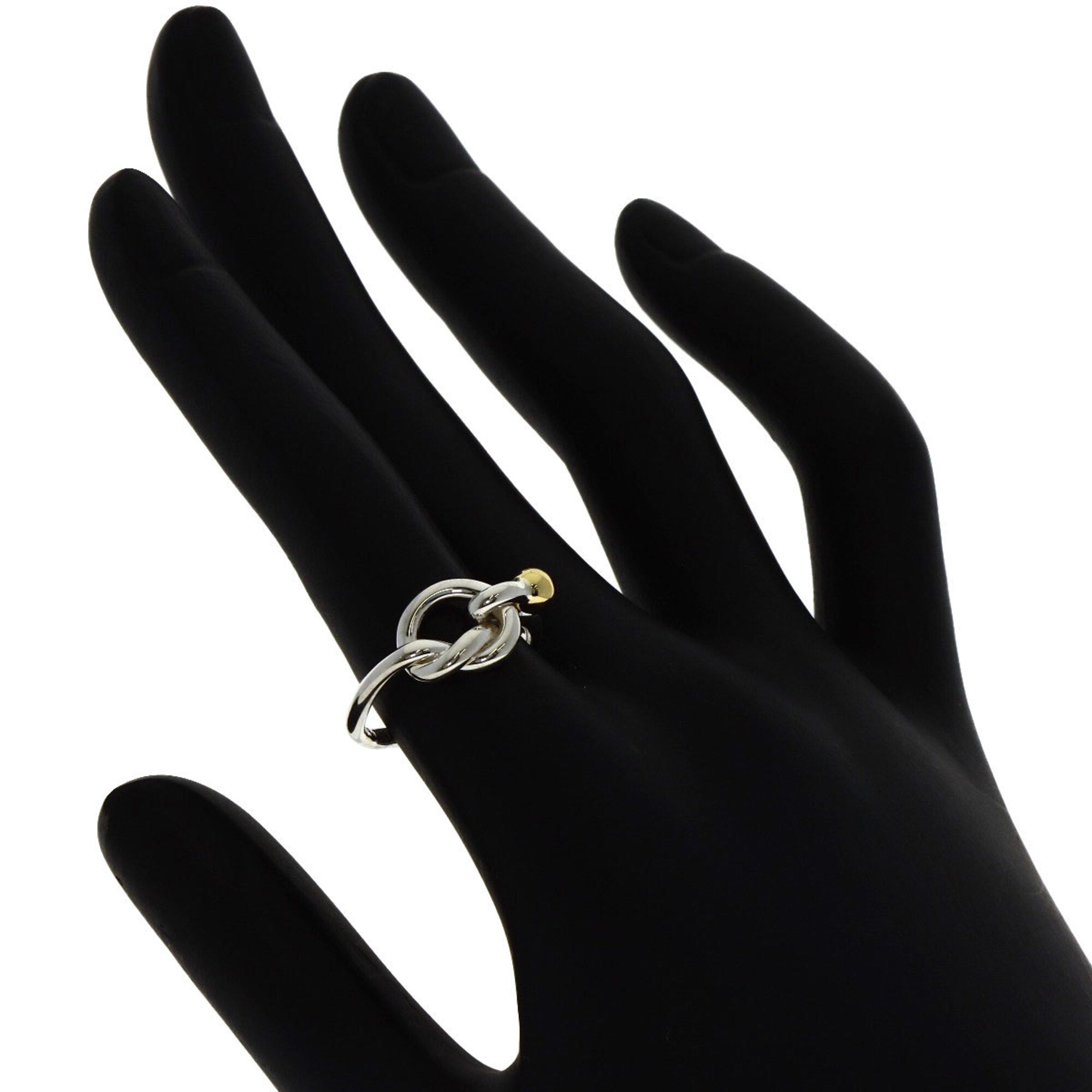Tiffany Yellow Gold (18K) Silver Band Ring (Pre-Owned)