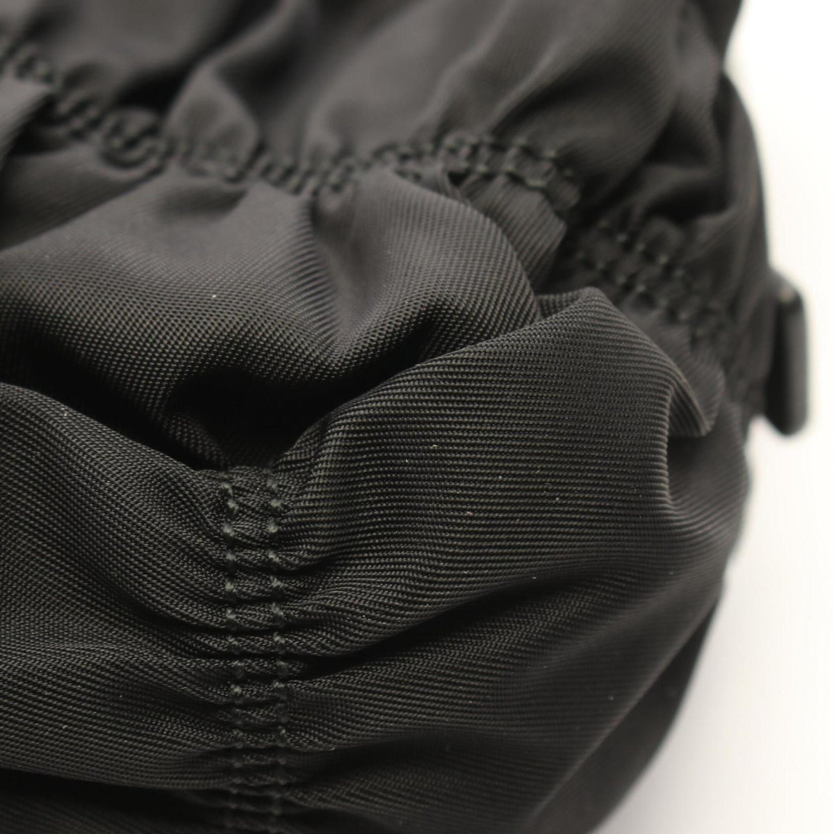 Prada Black Nylon Leather Handbag (Pre-Owned)