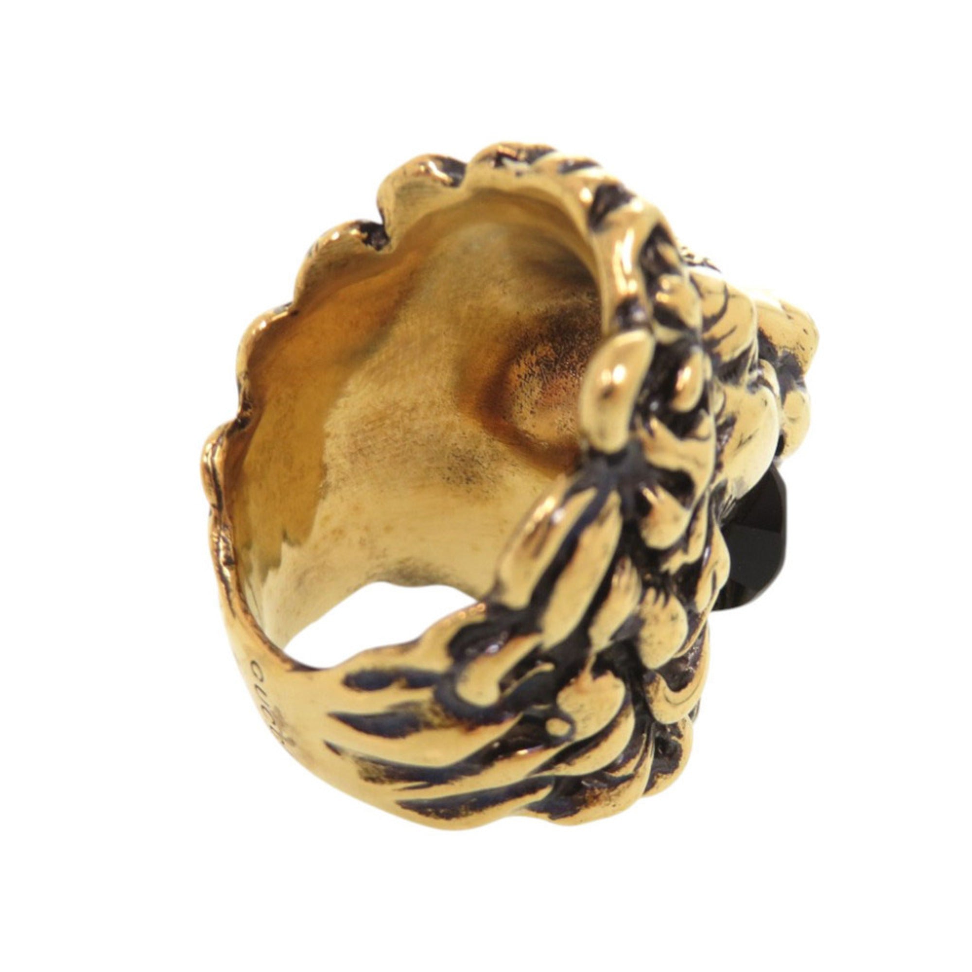 Gucci Gold Metal Band Ring (Pre-Owned)