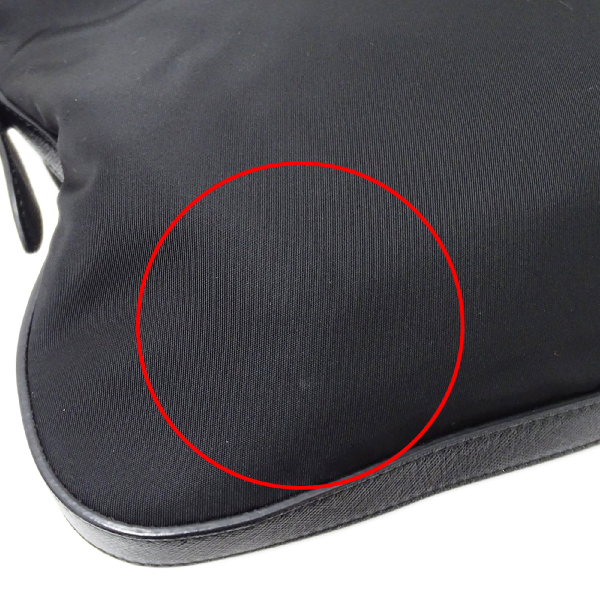 Prada Black Nylon Handbag Shoulder Bag (Pre-Owned)