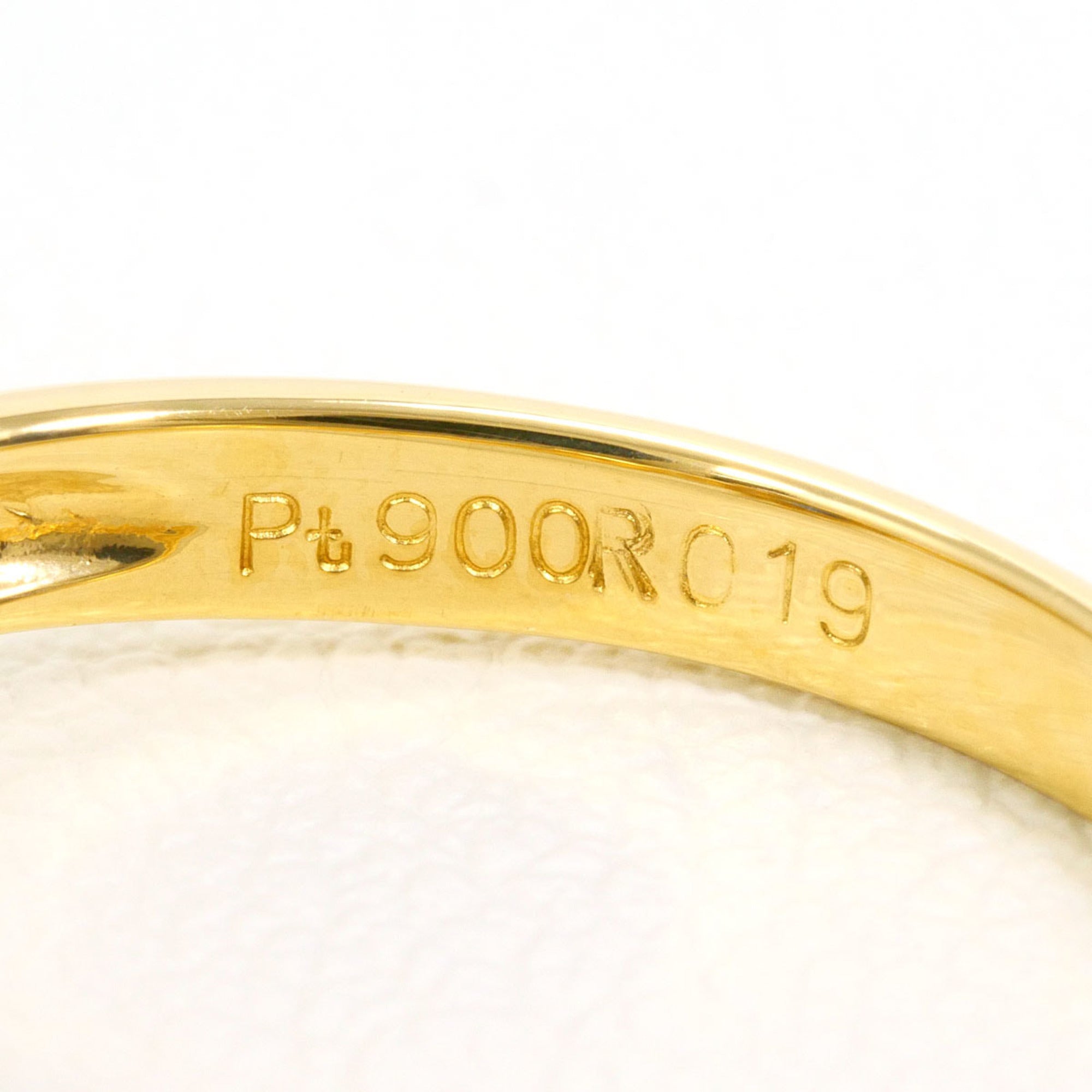 Unbranded Platinum Yellow Gold Yellow Gold (18K) Platinum 900 Band Ring (Pre-Owned)