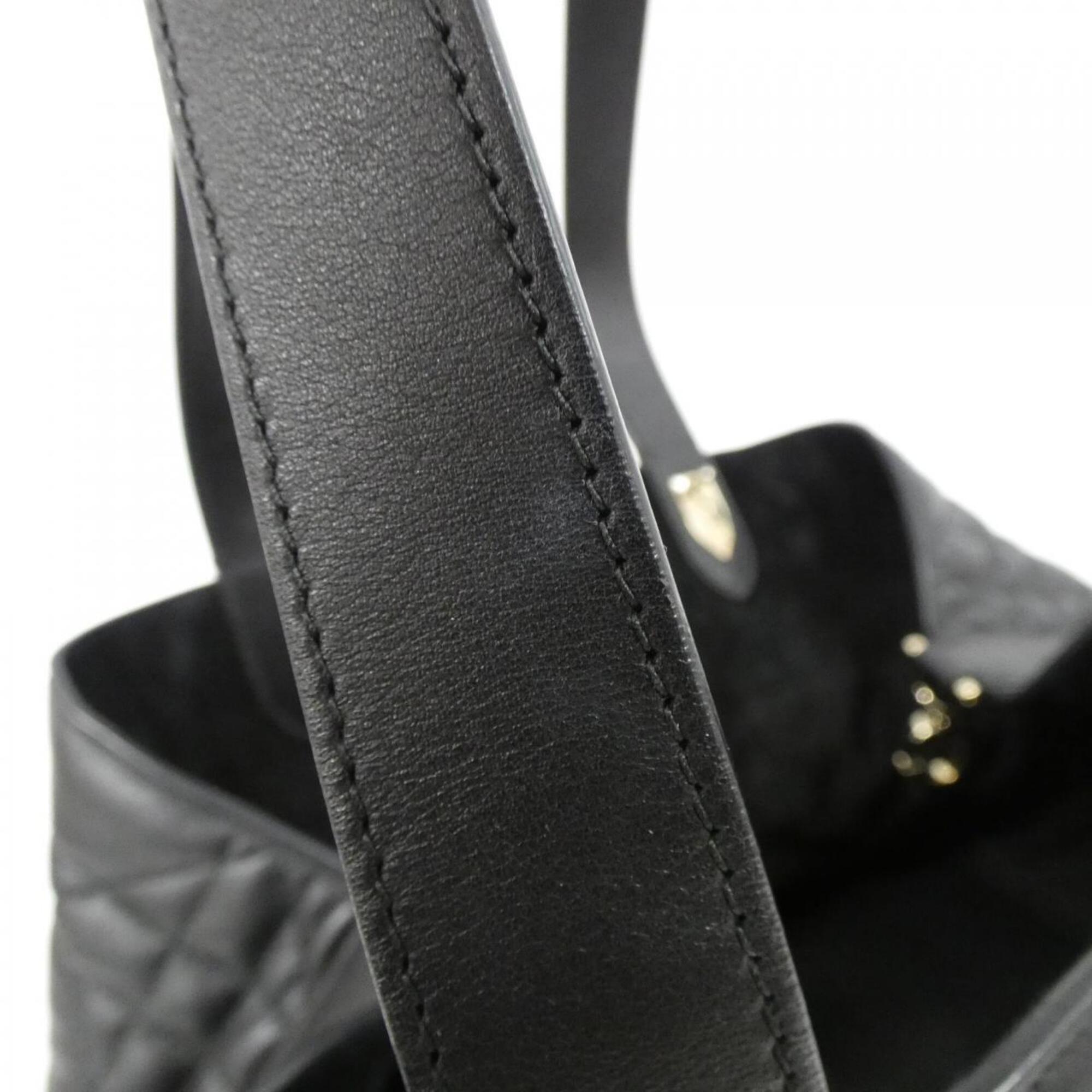 Christian Dior Black Leather Handbag (Pre-Owned)