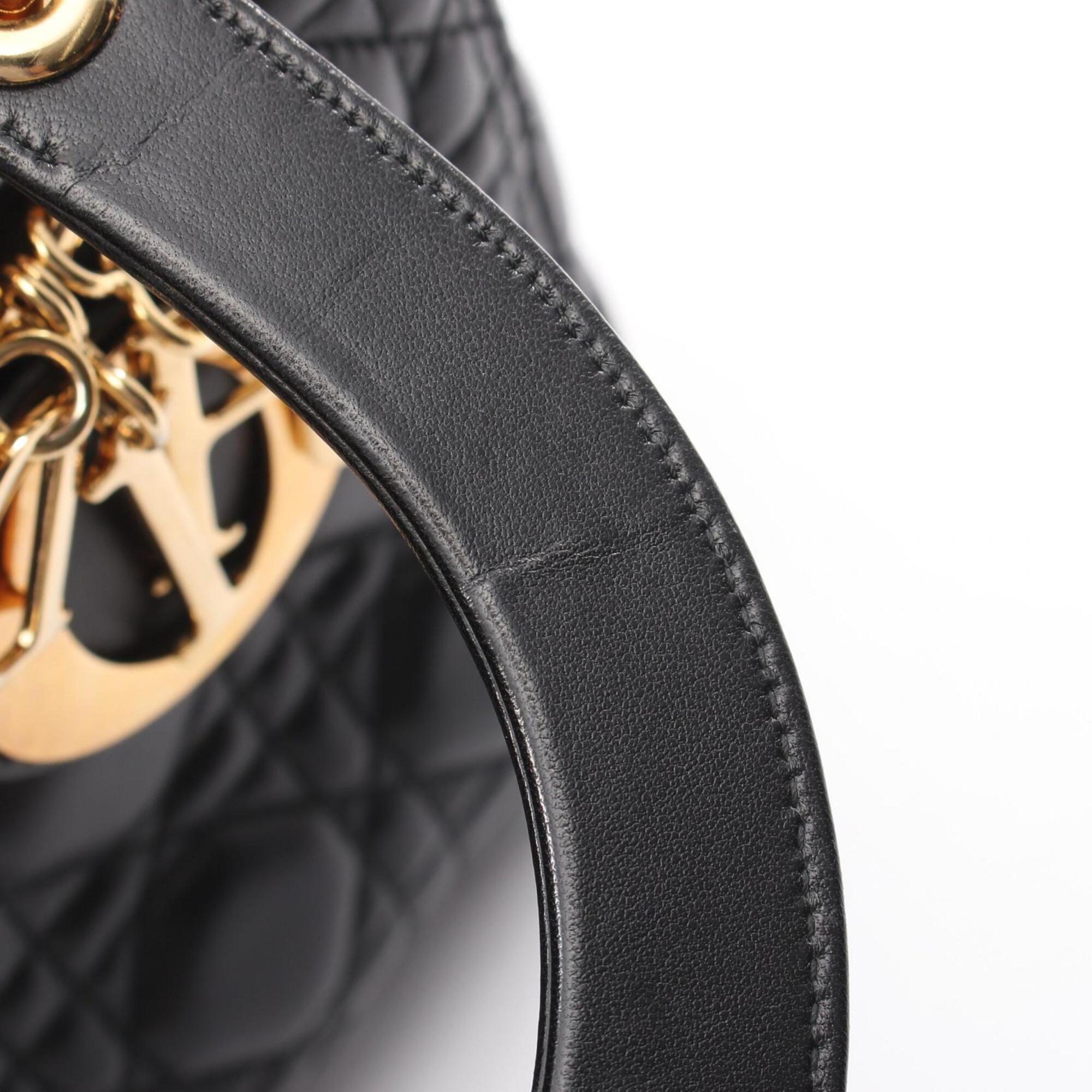 Christian Dior Black Leather Handbag (Pre-Owned)