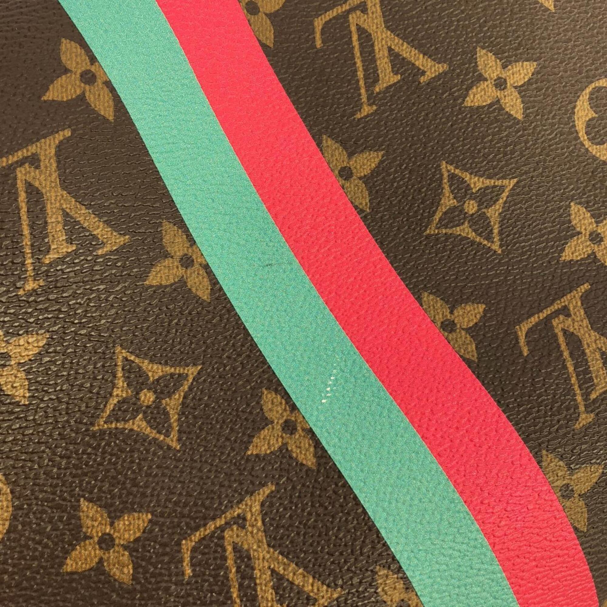 Louis Vuitton Marron Monogram Coated Canvas Boston Bag (Pre-Owned)