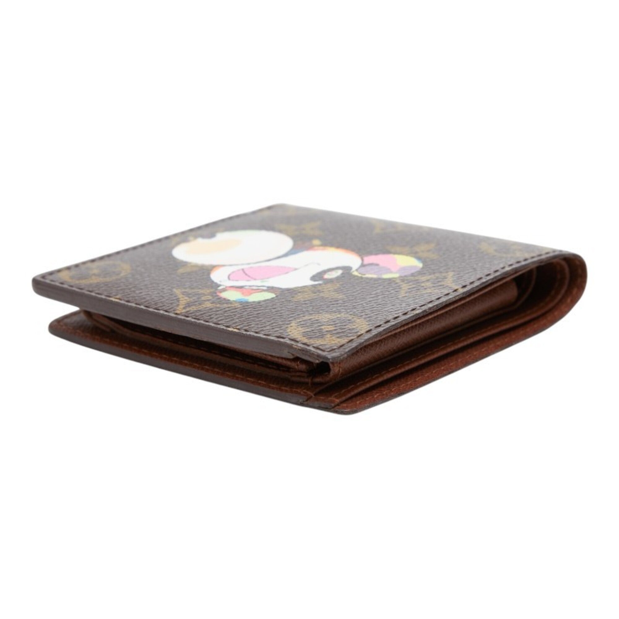 Louis Vuitton Brown Multi-Color Pvc Leather Wallet (Bi-Fold) (Pre-Owned)